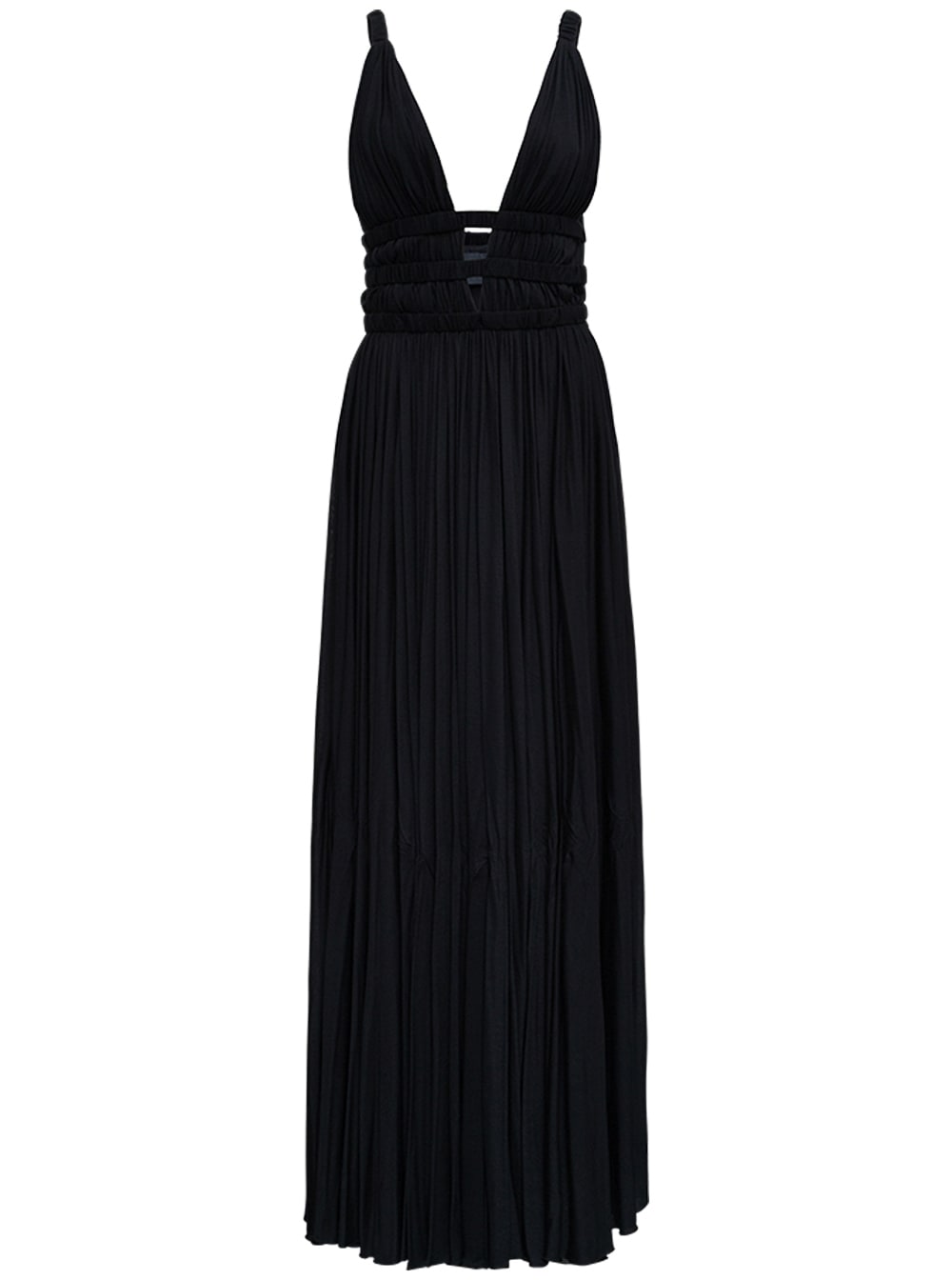 Giovanni Bedin Black Long Jersey Dress
