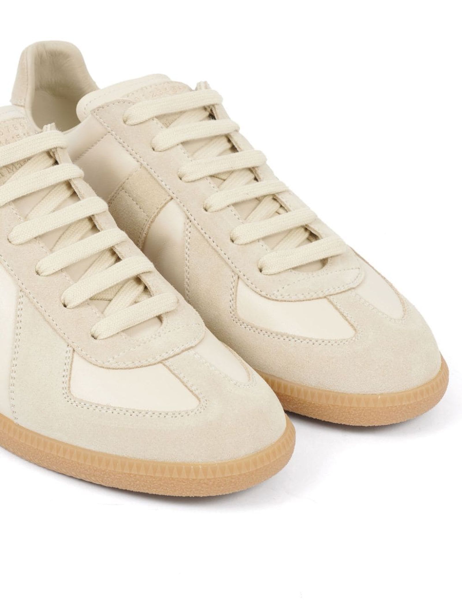 Shop Maison Margiela Sneakers Beige