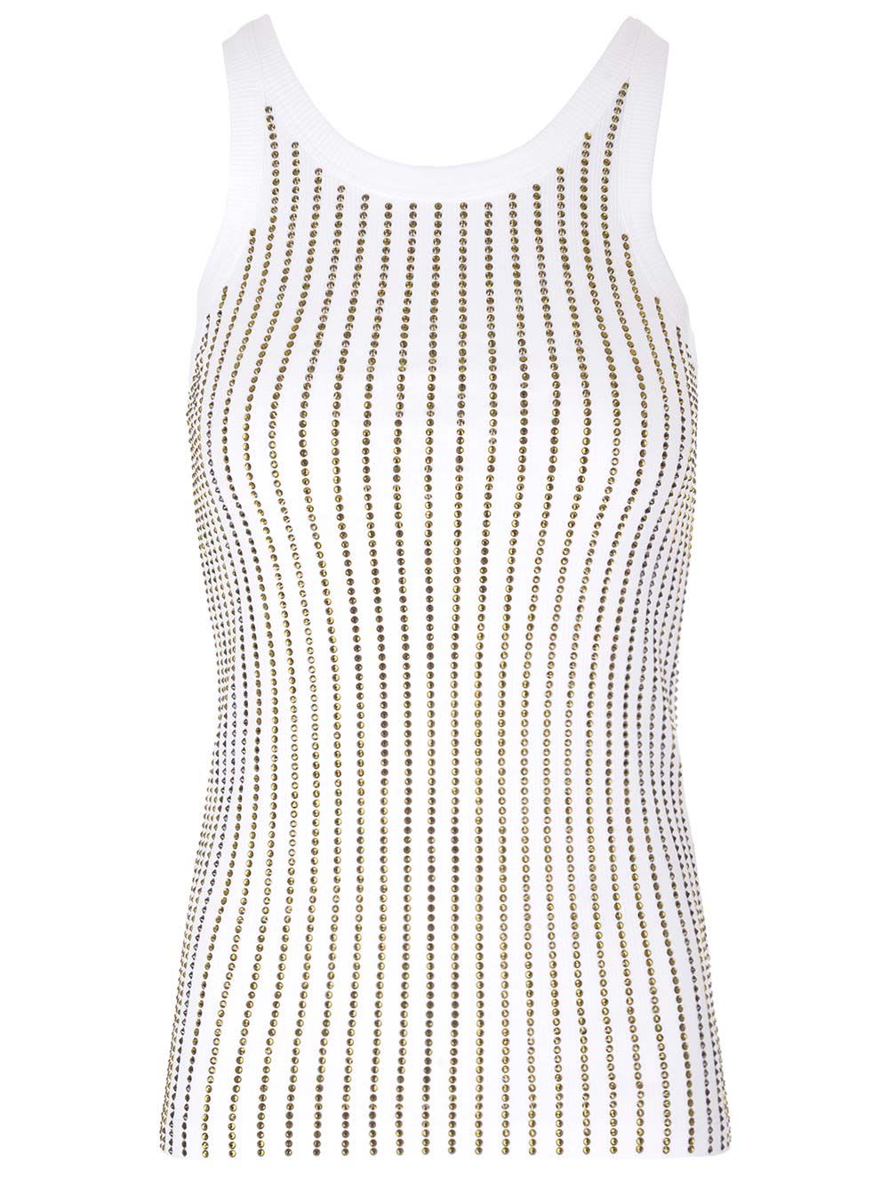 Shop Attico Jersey Top In White