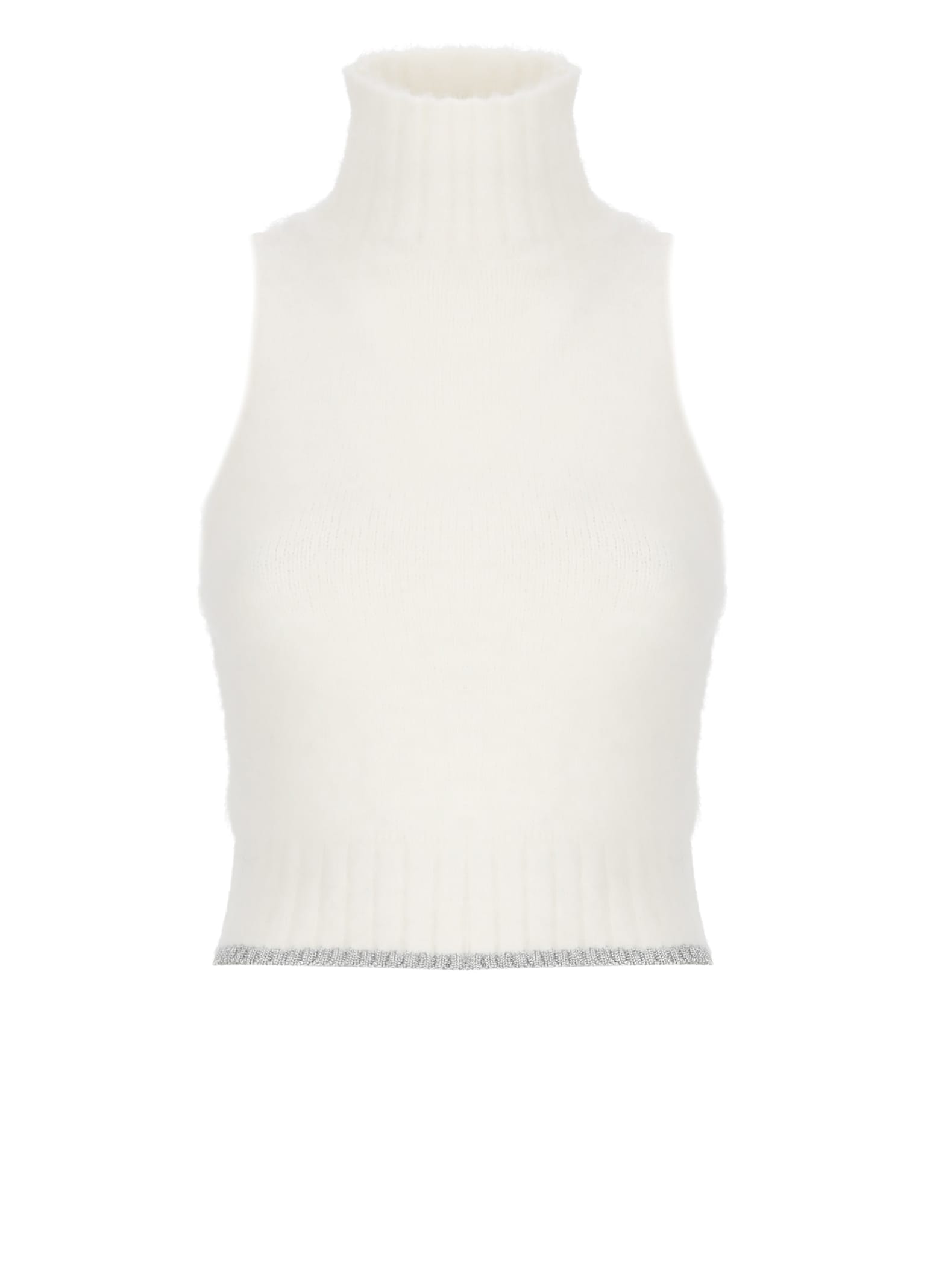 Cropped Turtleneck Sweater
