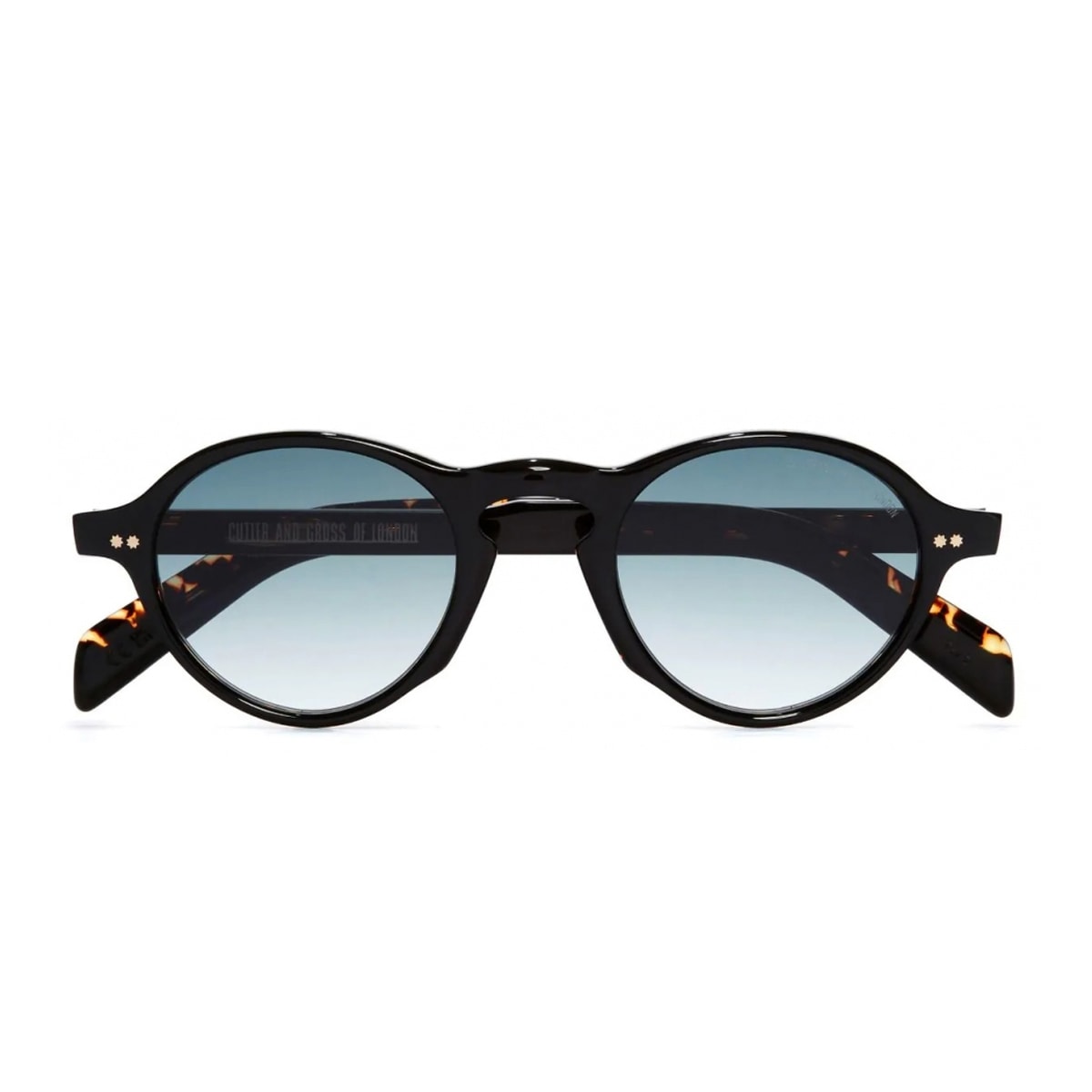 Cutler And Gross Gr08 02 Black On Havana Sunglasses In Black