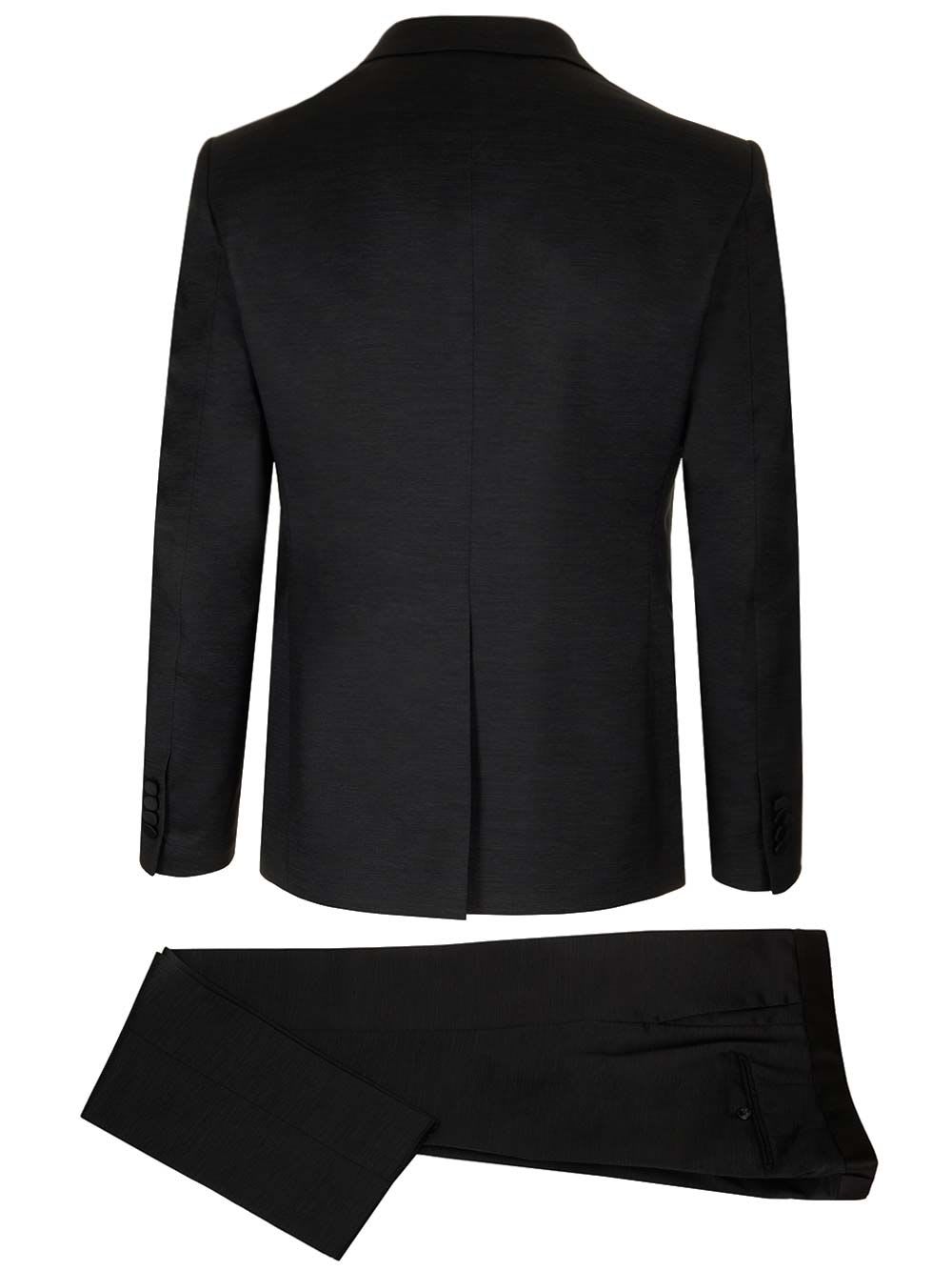 Shop Tagliatore Double-breasted Suit In Black