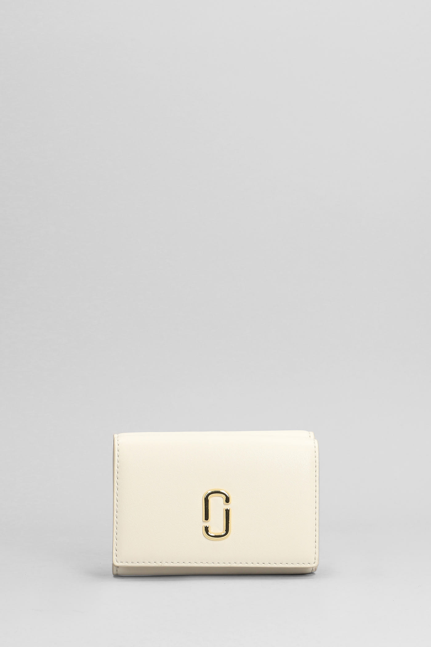 Marc Jacobs The Trifold Wallet In White Leather In White