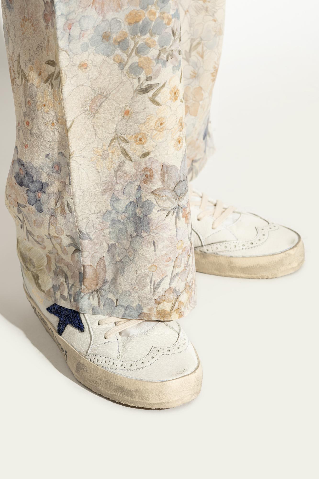 Golden Goose Sports Shoes Above The Ankle Mid Star Classic In Animal Print