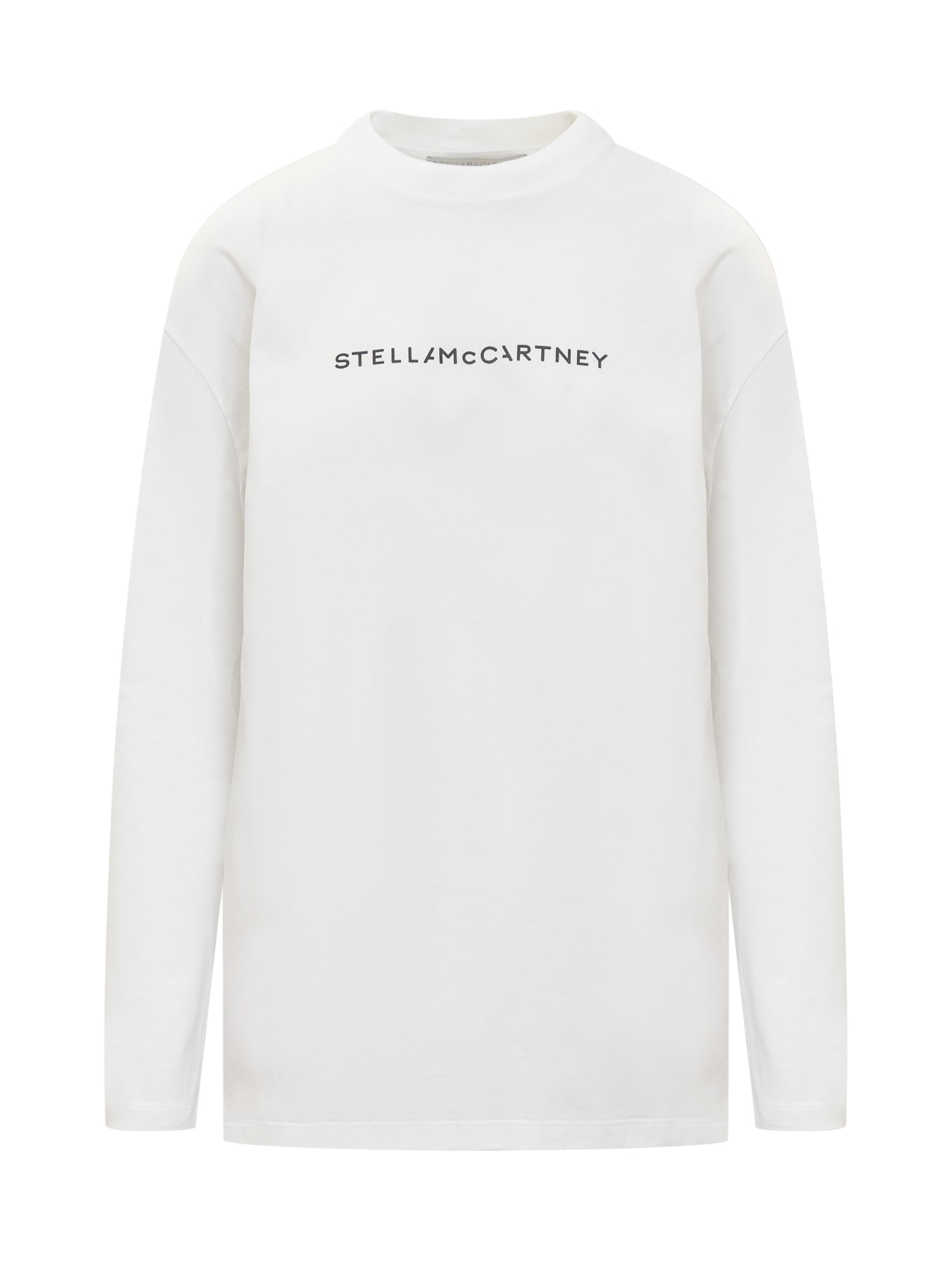 Shop Stella Mccartney T-shirt With Logo In Pure White