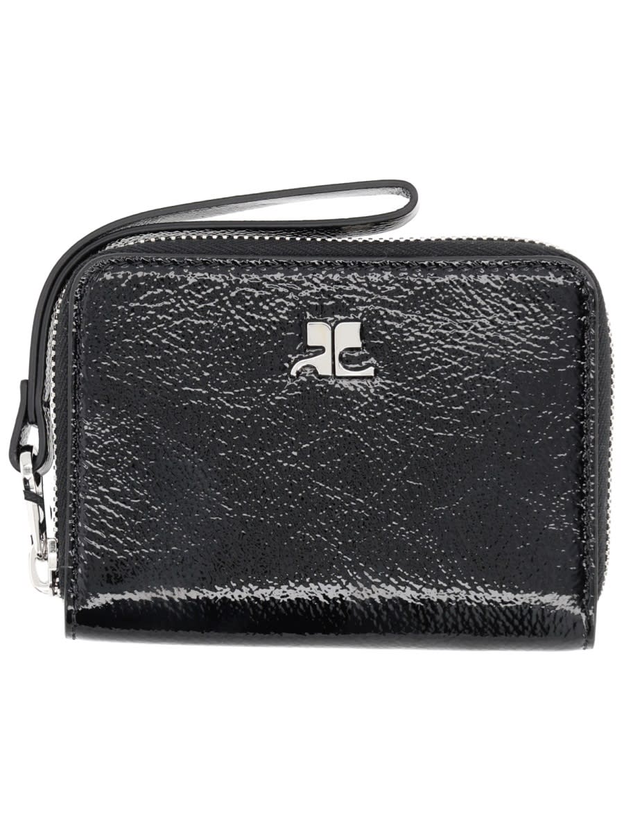 Courrèges Naplack Wallet In Black
