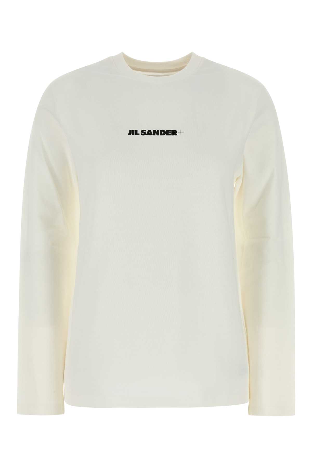 JIL SANDER WHITE COTTON T-SHIRT