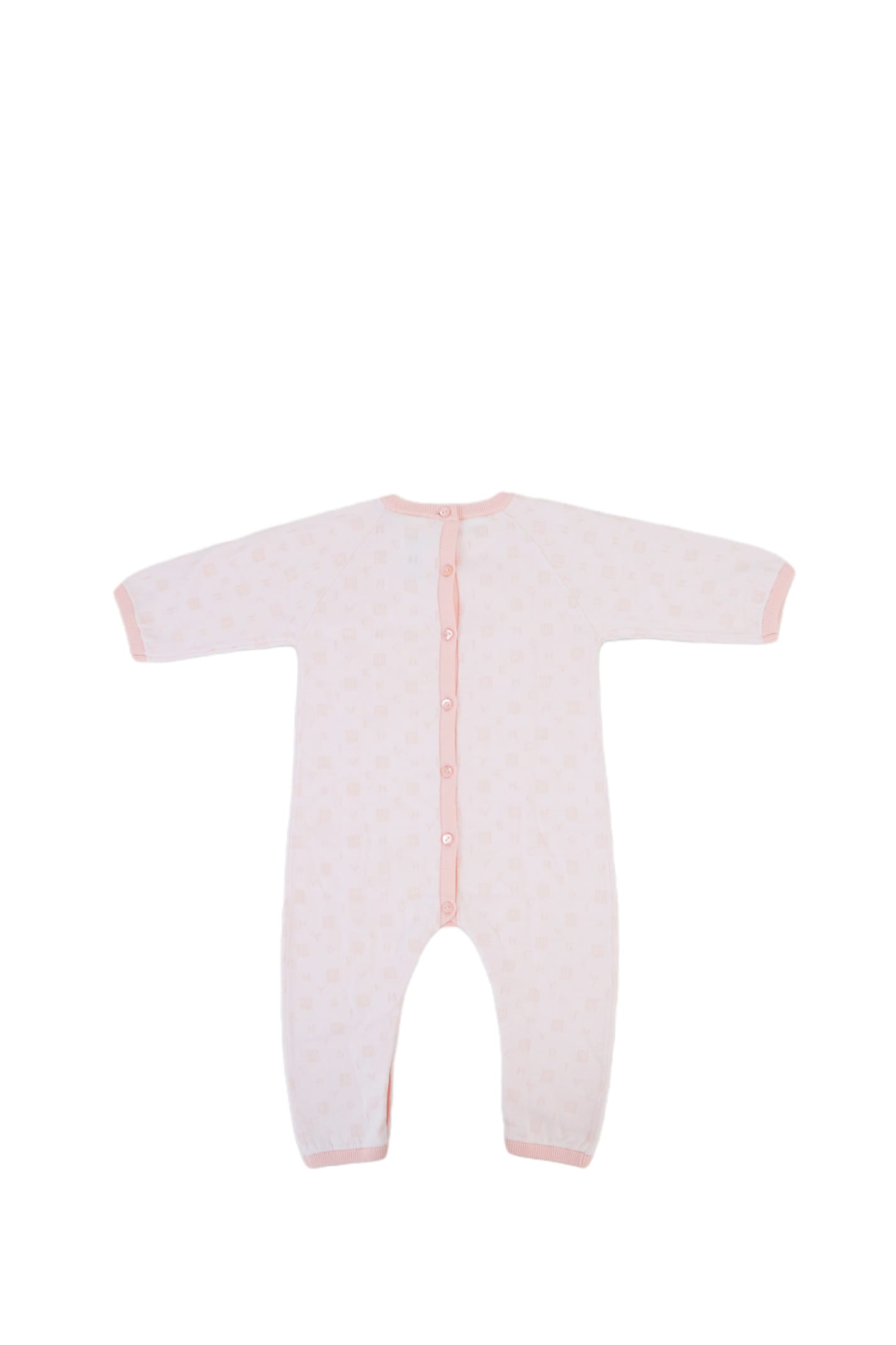 Shop Givenchy Cotton Romper In Rose