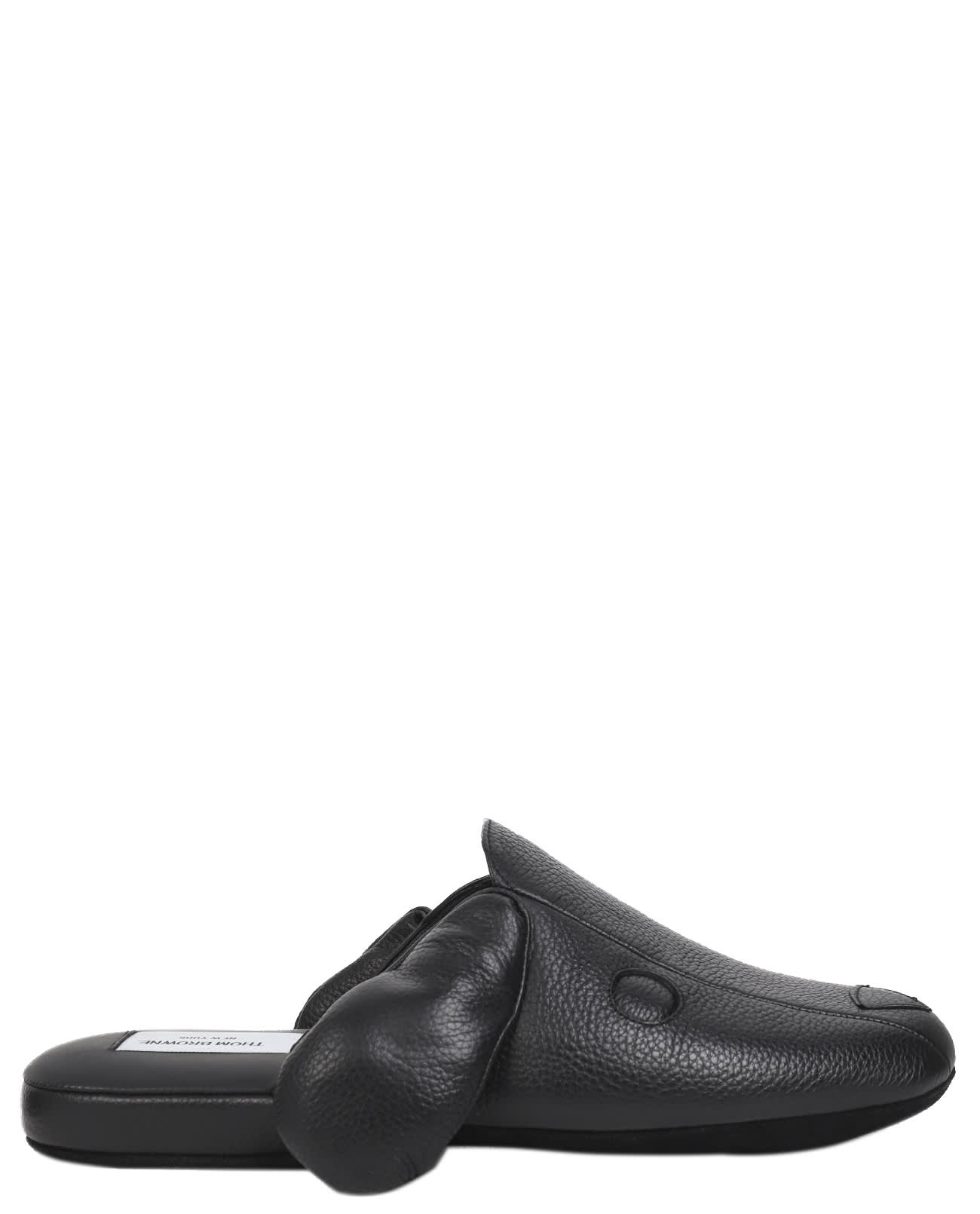Thom Browne Hector House Slippers In Black
