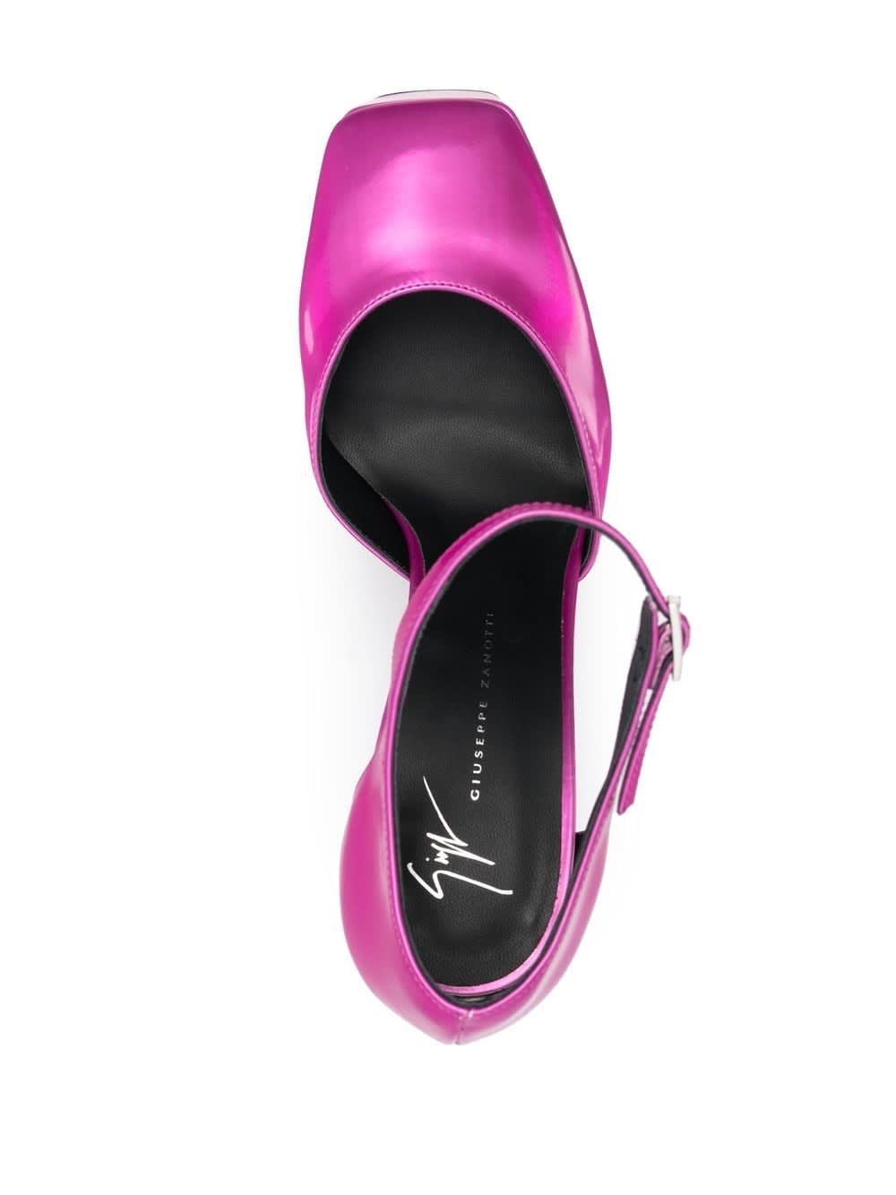 Giuseppe Zanotti Leather Plateau Pumps In Pink