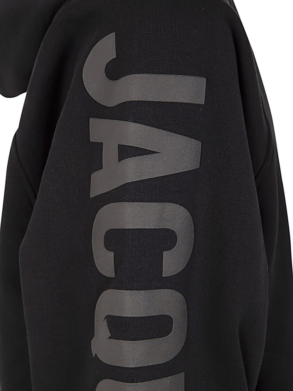 Shop Jacquemus Le Hoodie Typo In Black