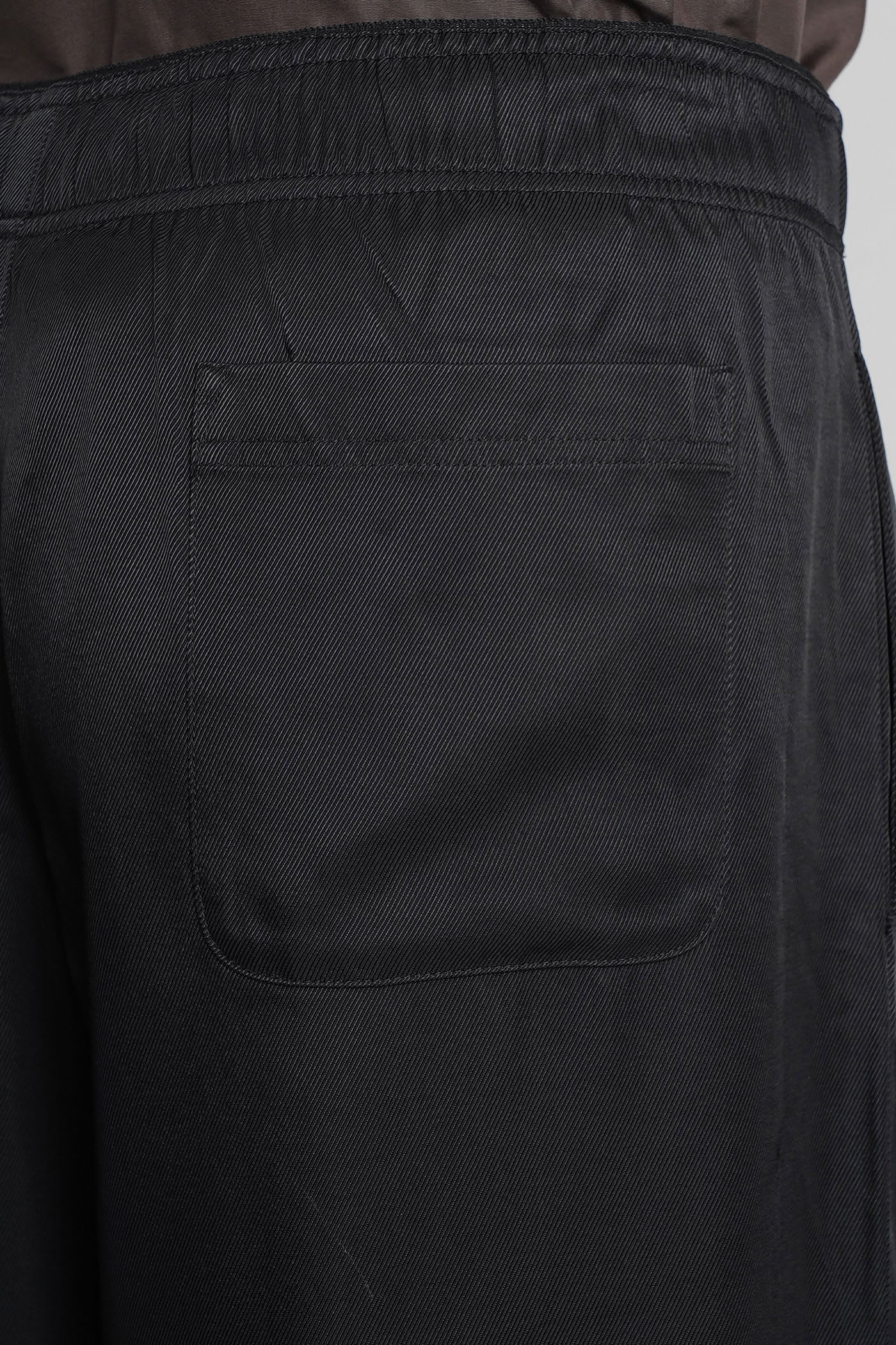 Our Legacy Pants In Black Viscose In Black