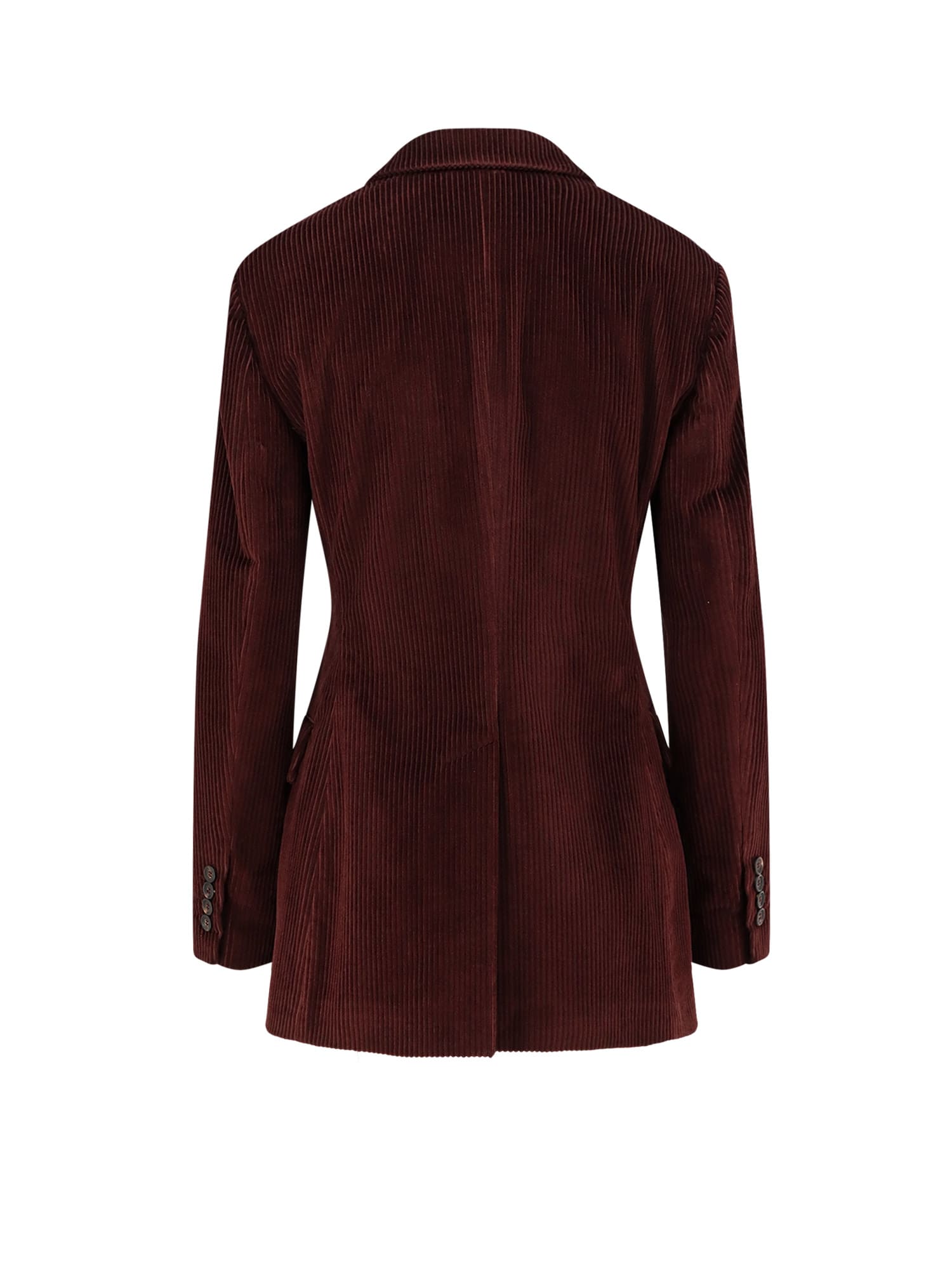 Brunello Cucinelli Oversized Double-breasted Cotton-corduroy Blazer In Purple