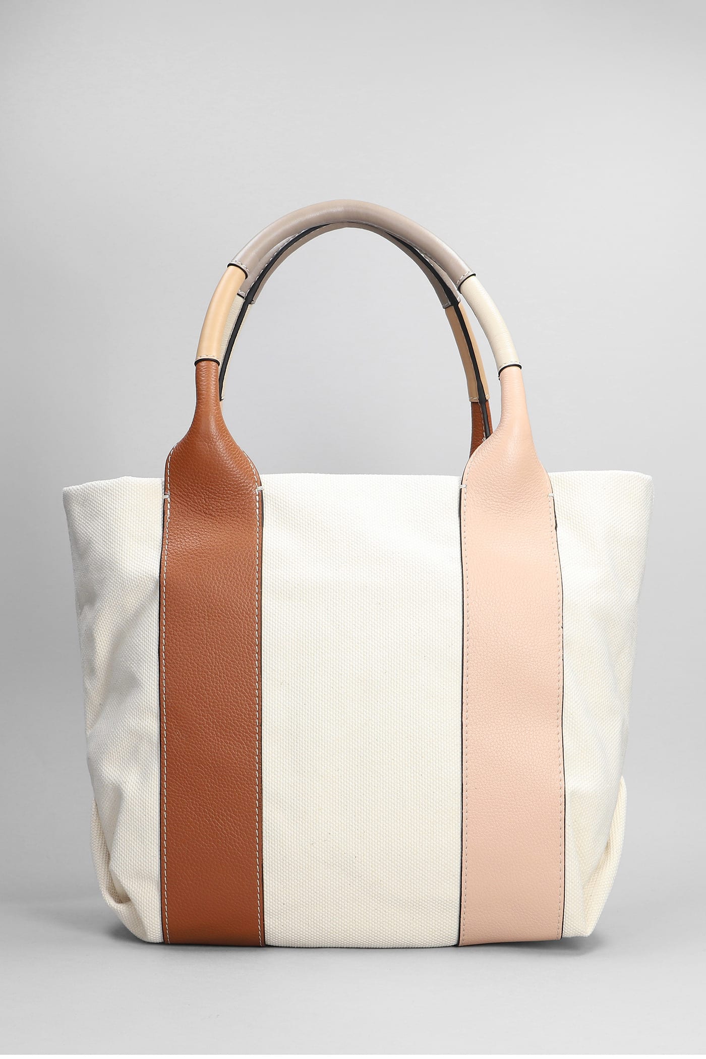 Shop See By Chloé Letizia Tote In White Canvas