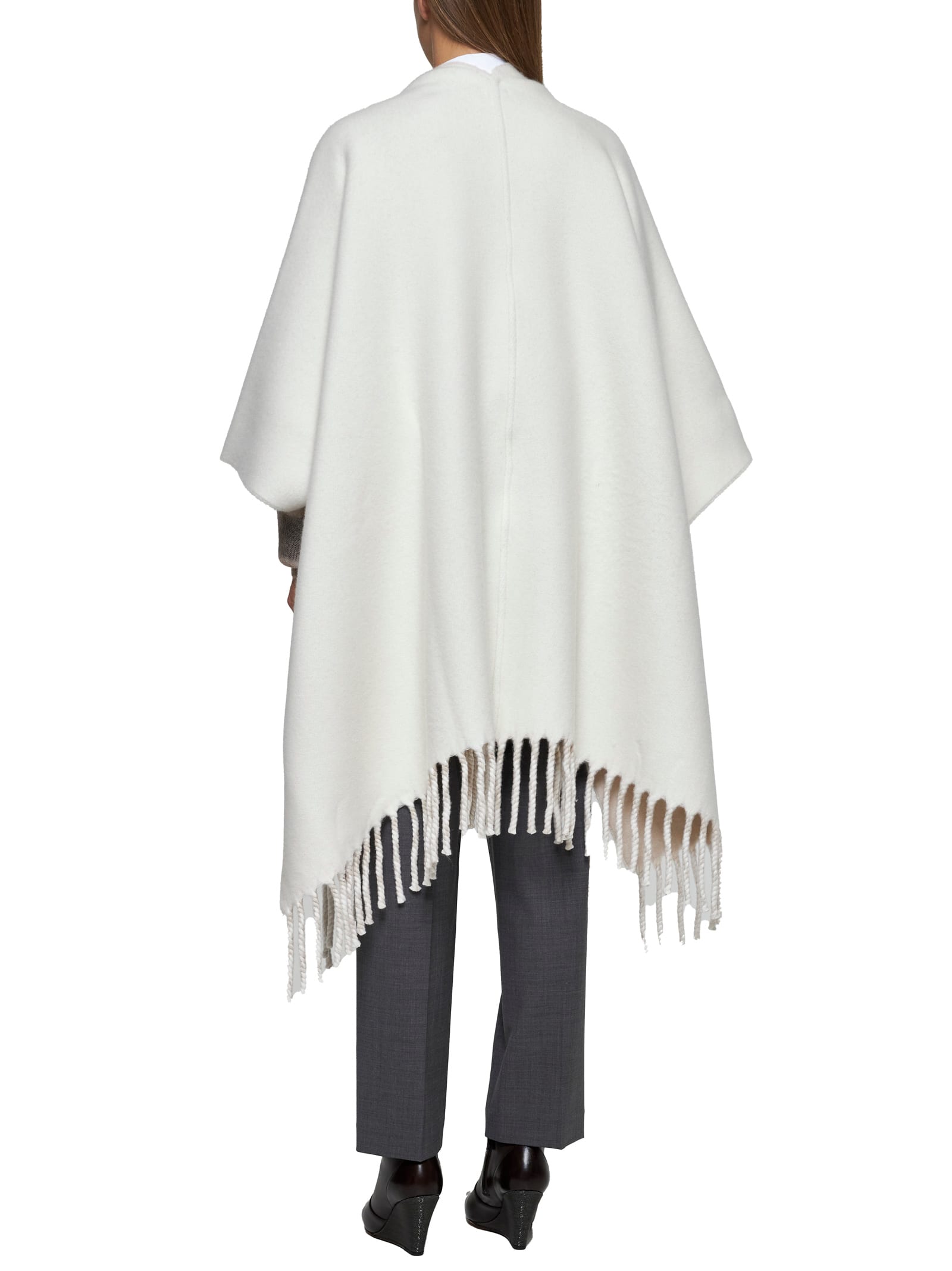 Shop Brunello Cucinelli Coat In Panama+beige