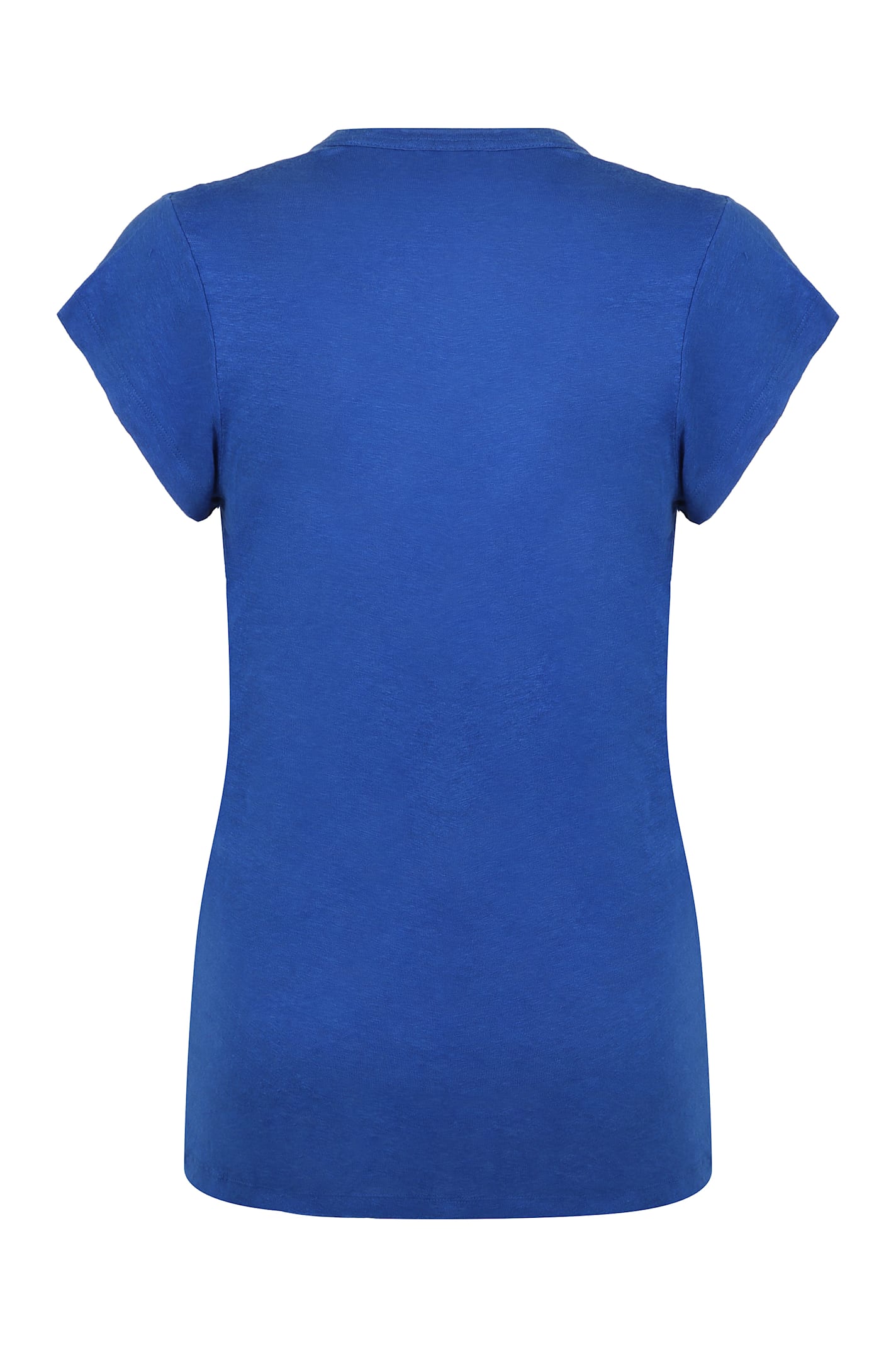 Shop Isabel Marant Étoile Zankou Linen T-shirt In Blue