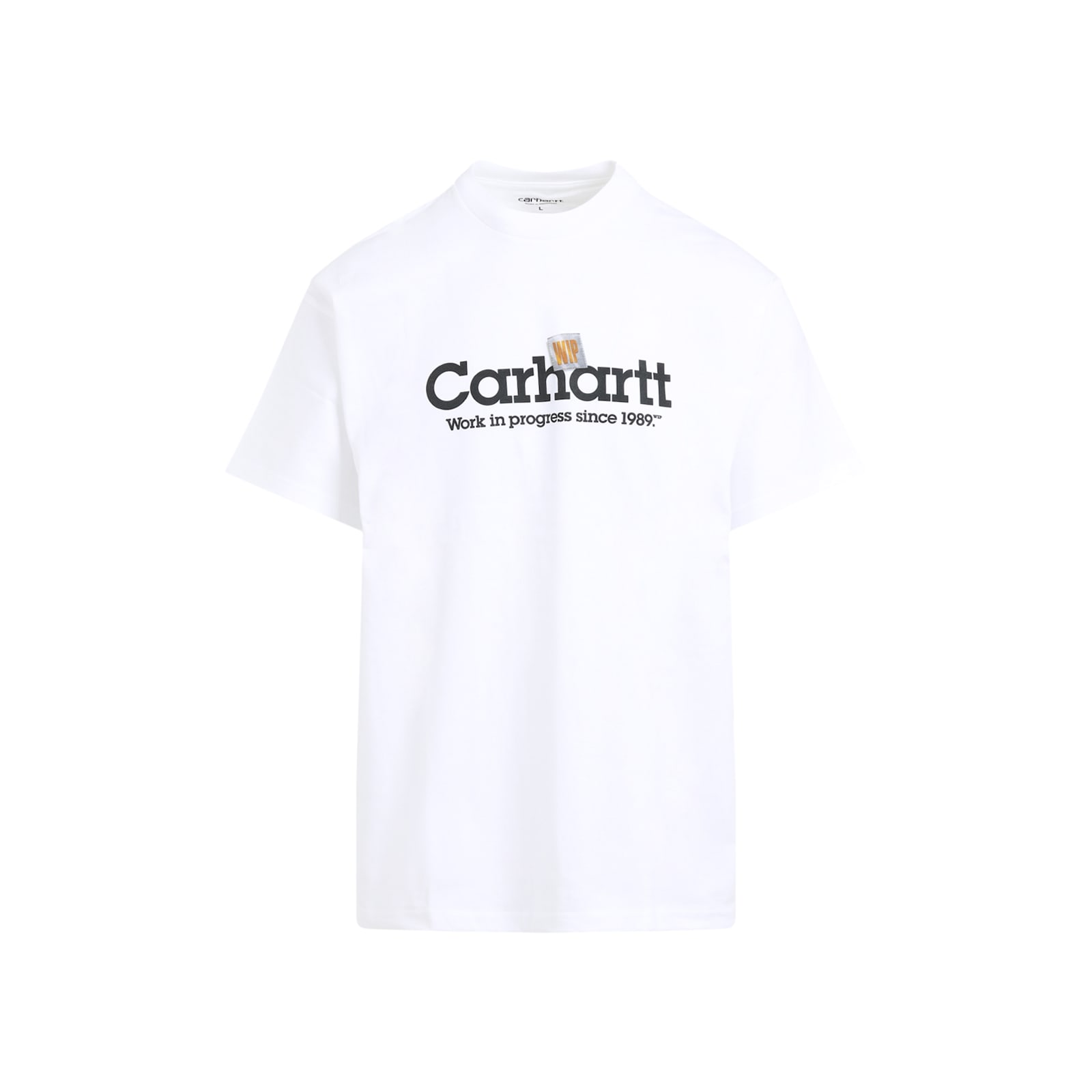 Carhartt Label Script Organic Cotton T-shirt In White