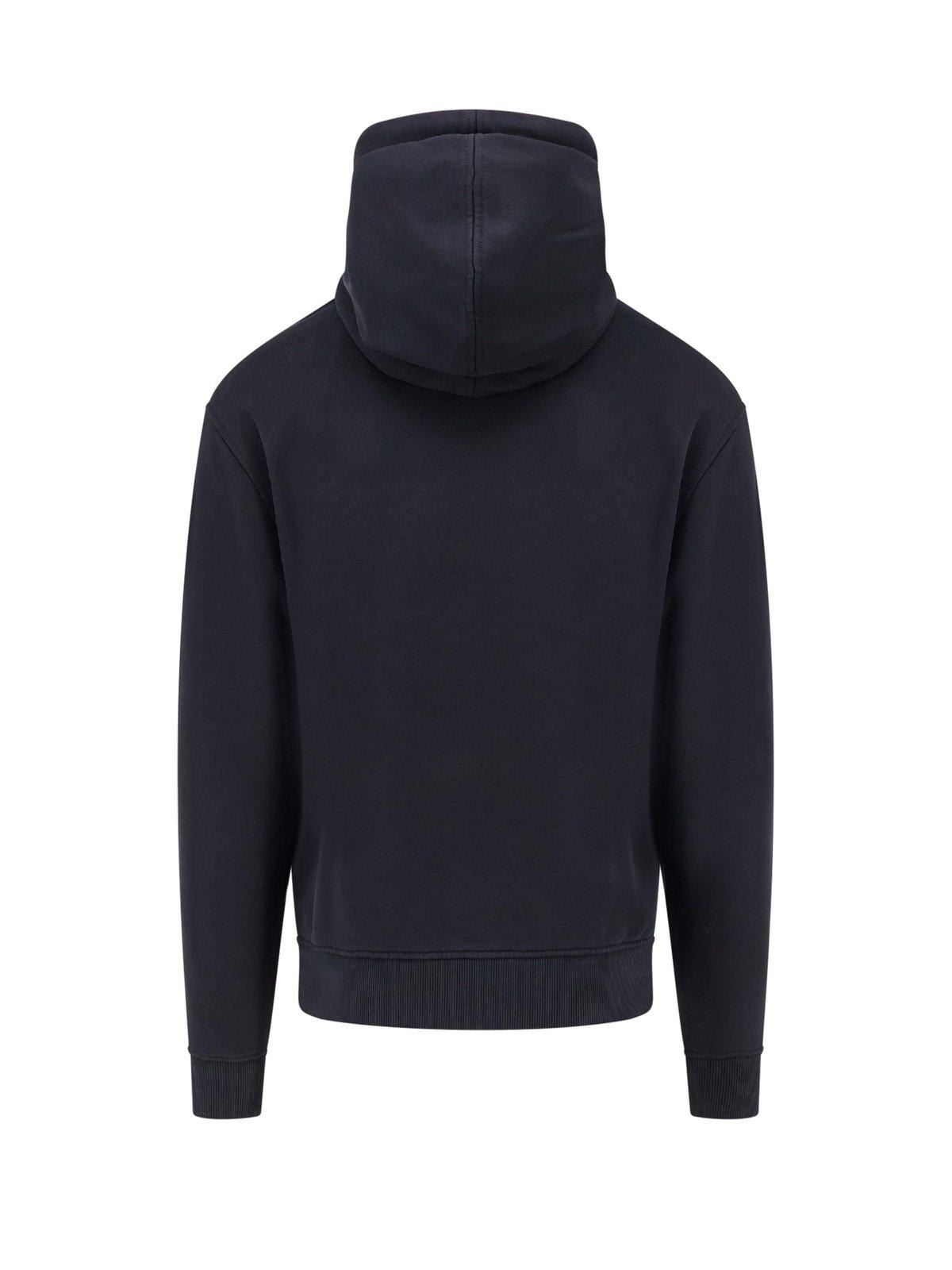 Shop Ami Alexandre Mattiussi Ami De Coeur Drawstring Hoodie In Black