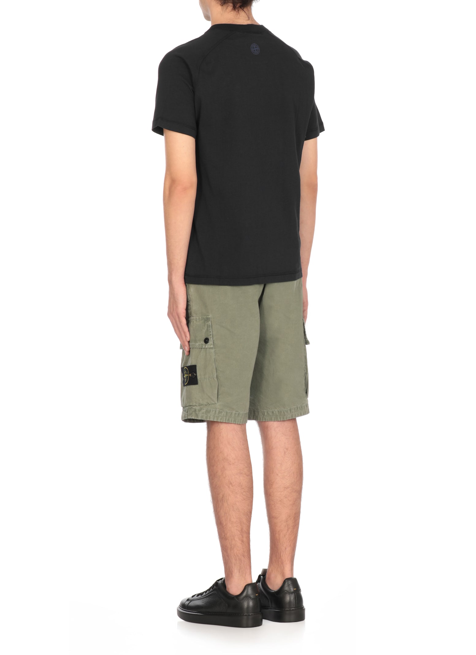 Stone Island 2100020 Organic Cotton Jersey In Blu