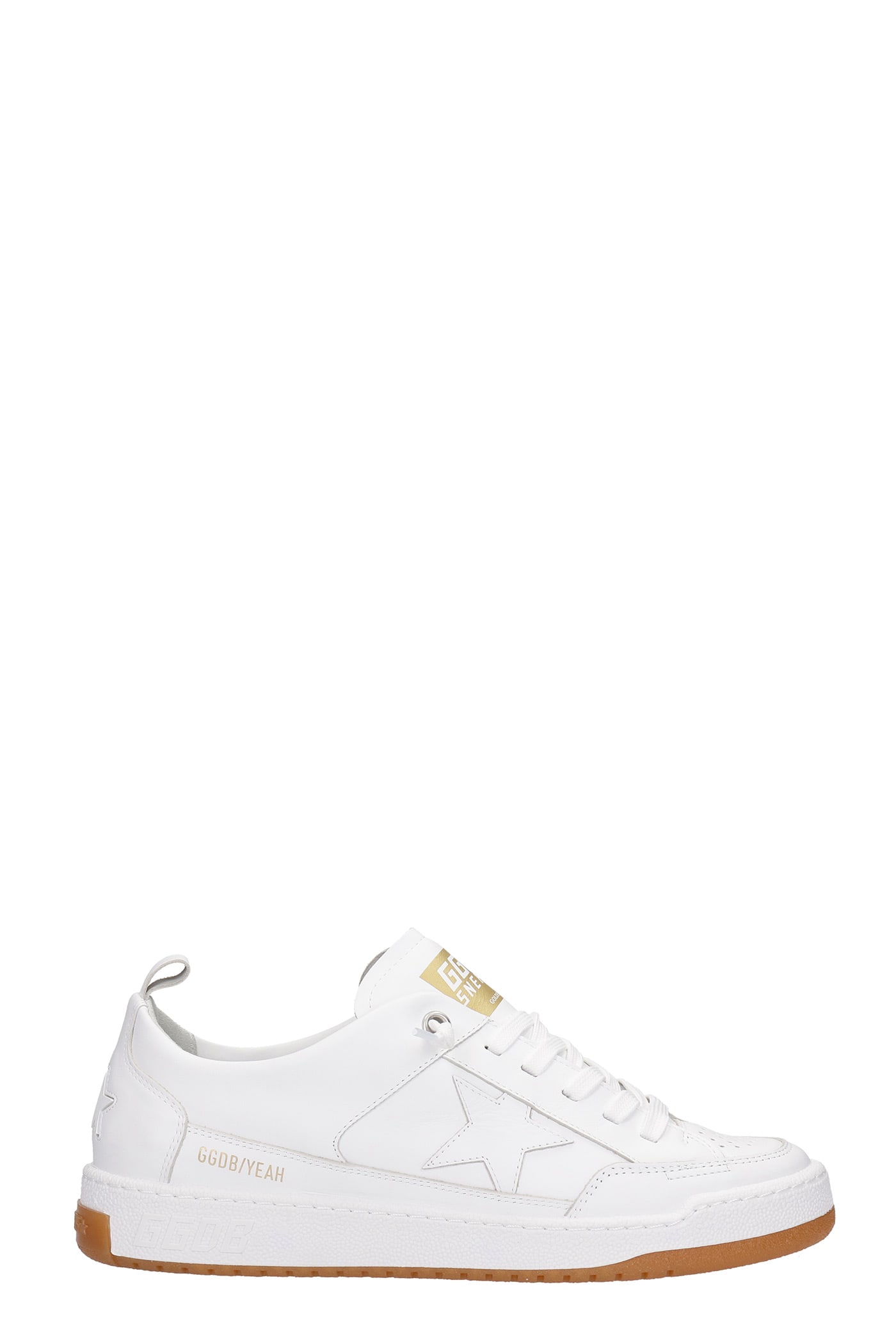 Golden Goose Yeah Sneakers In White Leather