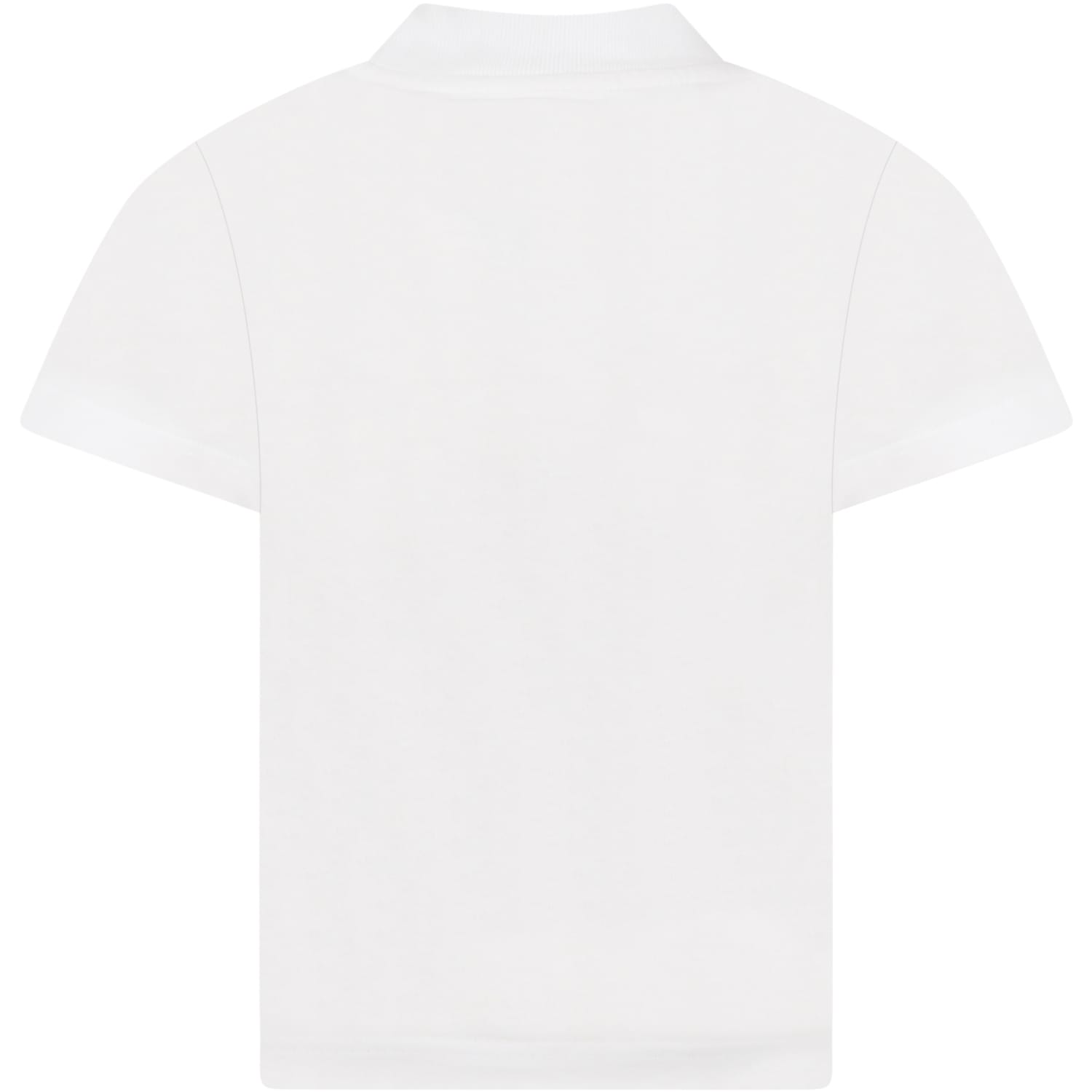 Shop Palm Angels White T-shirt For Rboy With Bear In White Brow