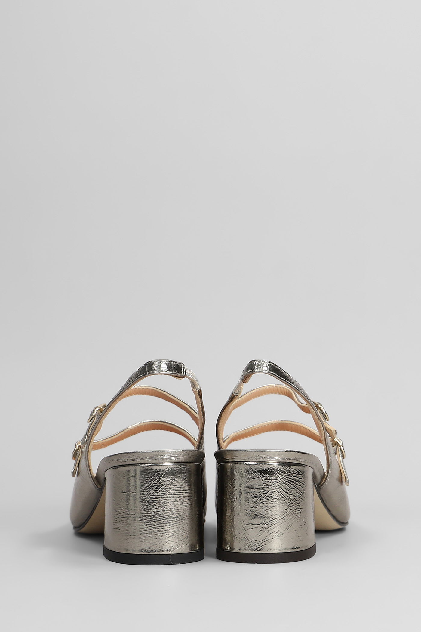 Julie Dee Pumps In Gunmetal Leather