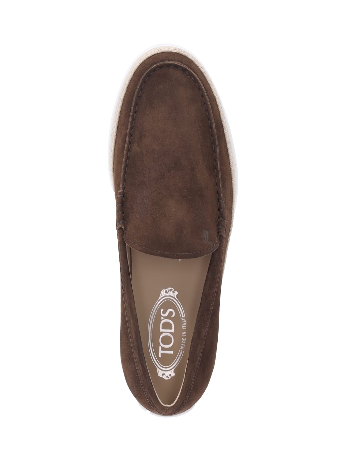 Shop Tod's Slip-on Loafers In Brown
