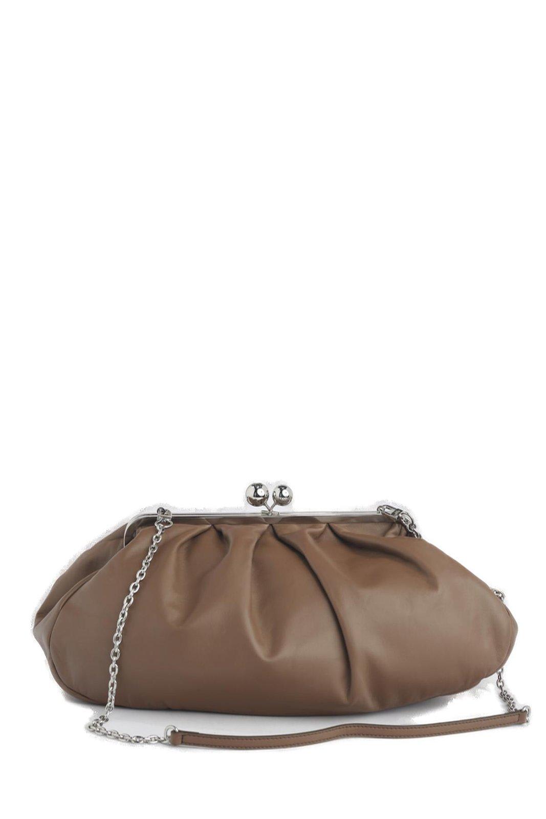 Shop Weekend Max Mara Large Pasticcino Bag In Nero