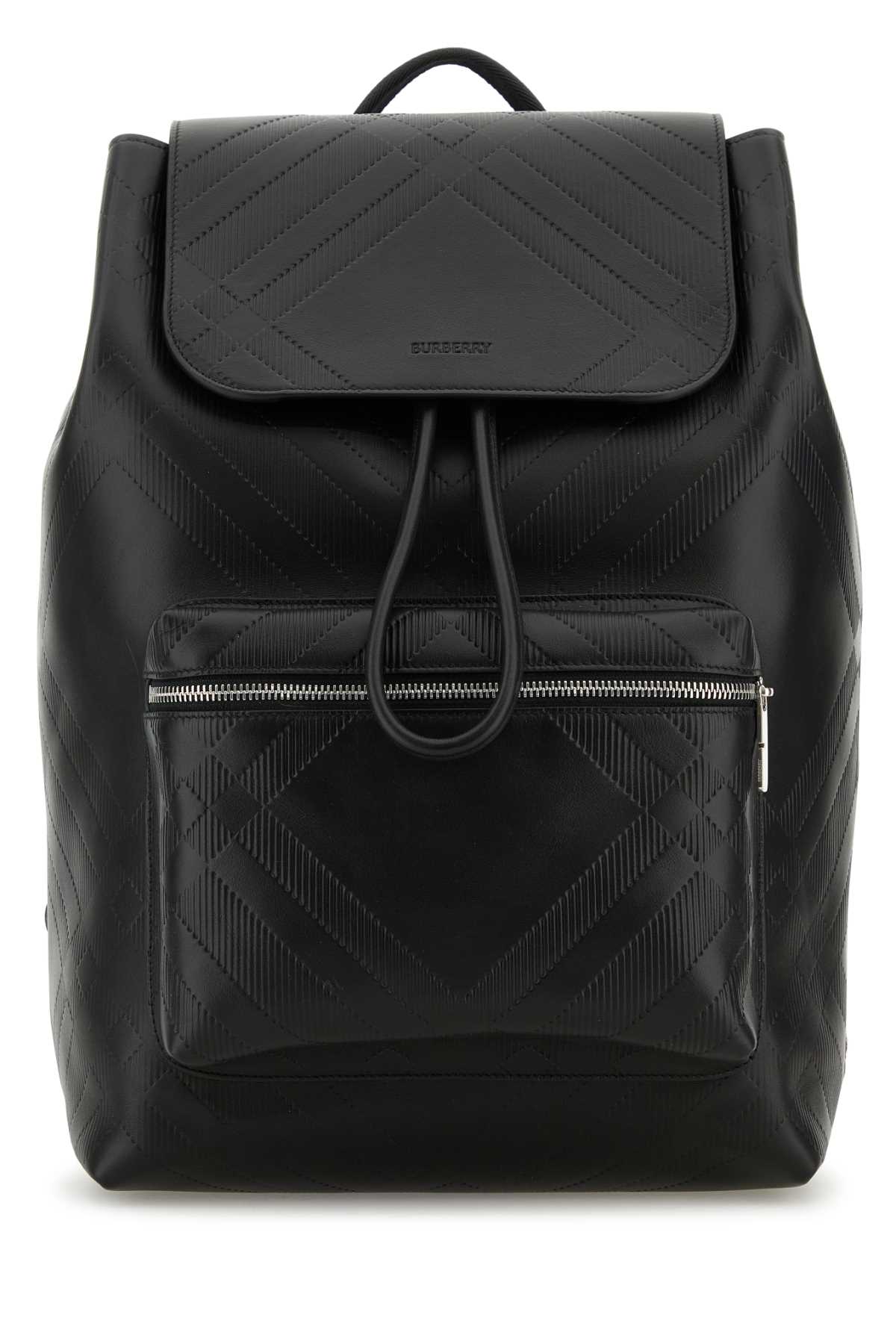 Black Leather Backpack