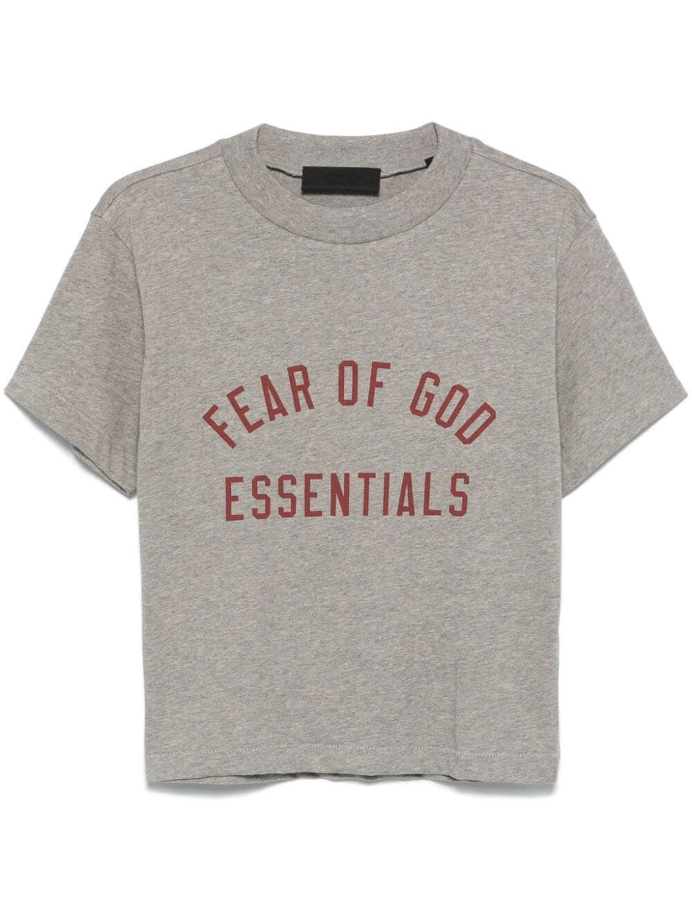 Shop Fear Of God Tri-blend Crewneck Tee In Dark Heather