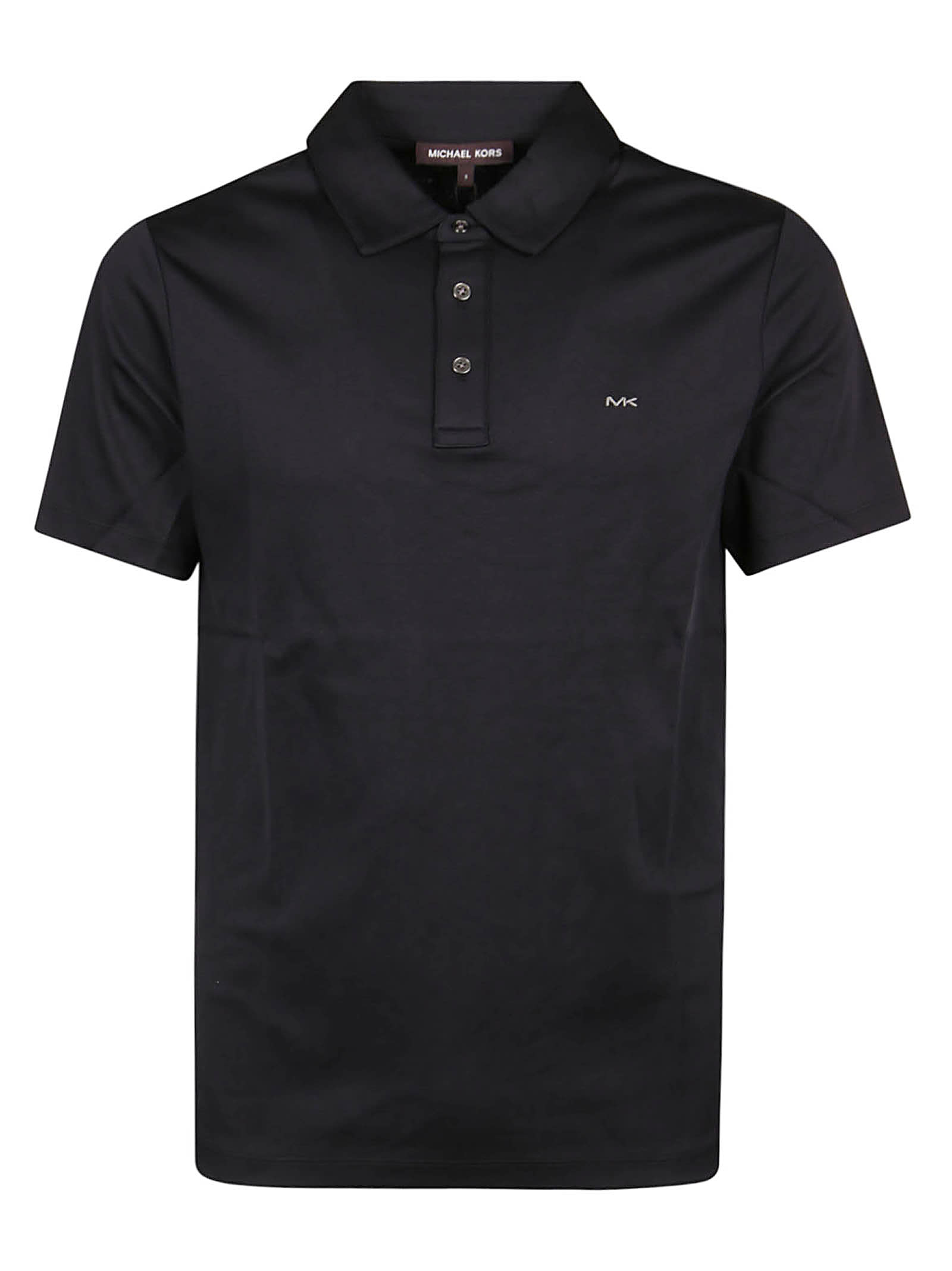 Michael Kors Jersey Polo Shirt In Black