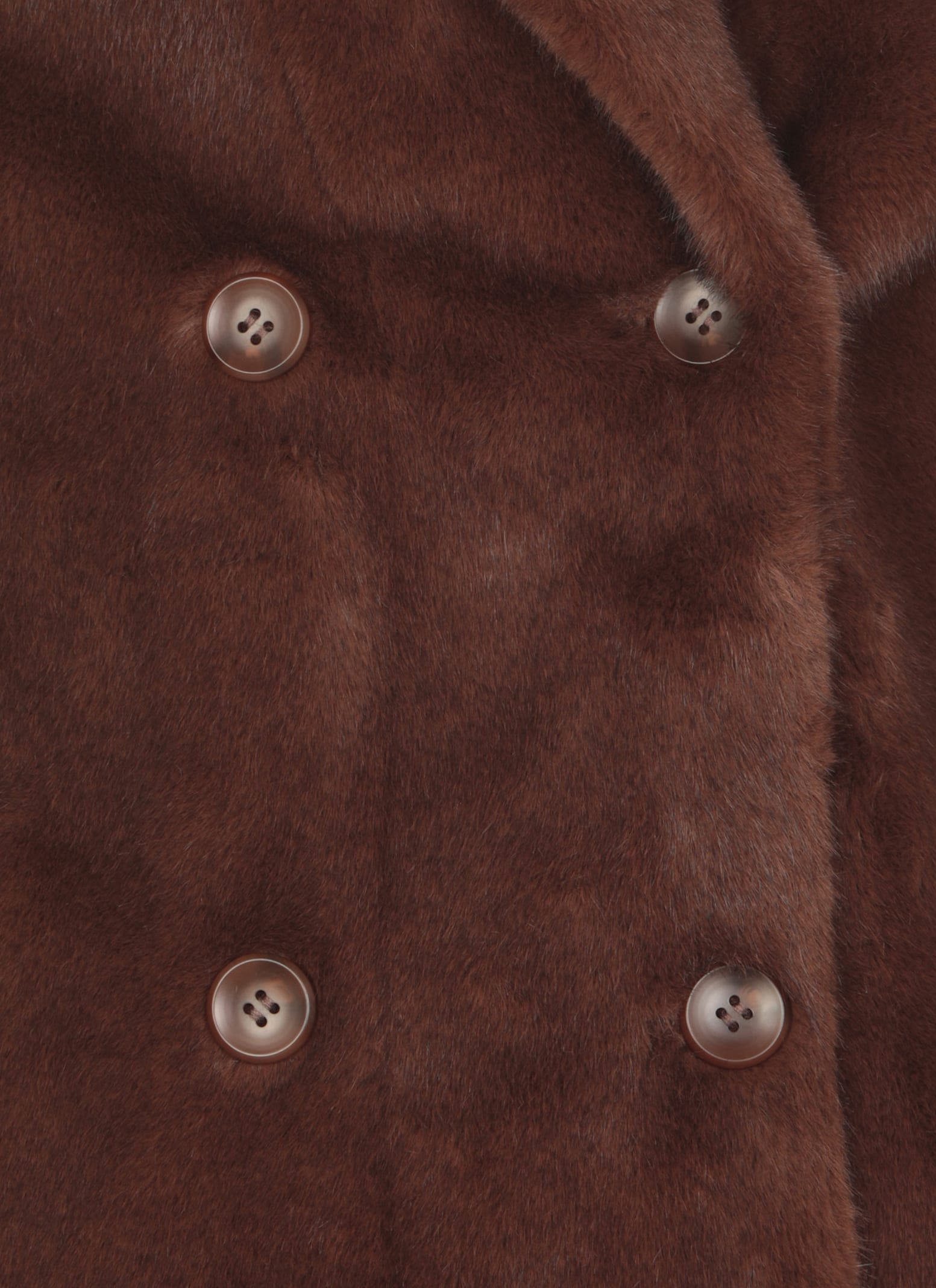 Shop Valentini 1972 Eco Mink Coat In Brown