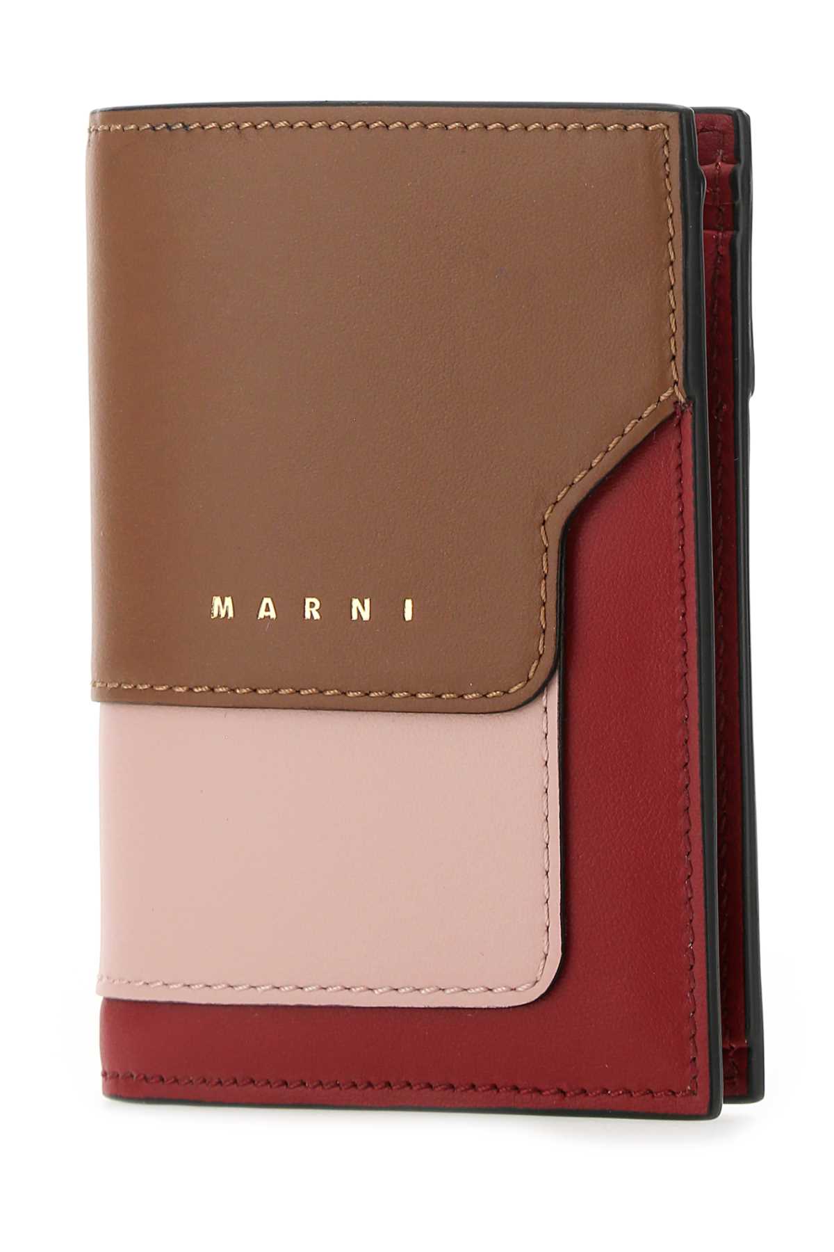 Marni Multicolor Leather Wallet In Z474n