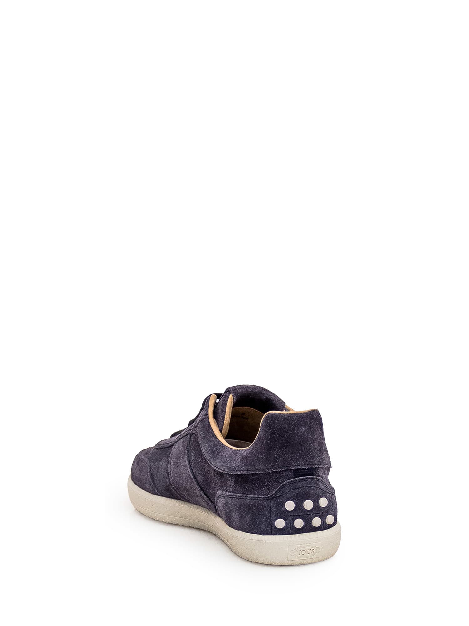 Shop Tod's Leather Sneaker In Blue