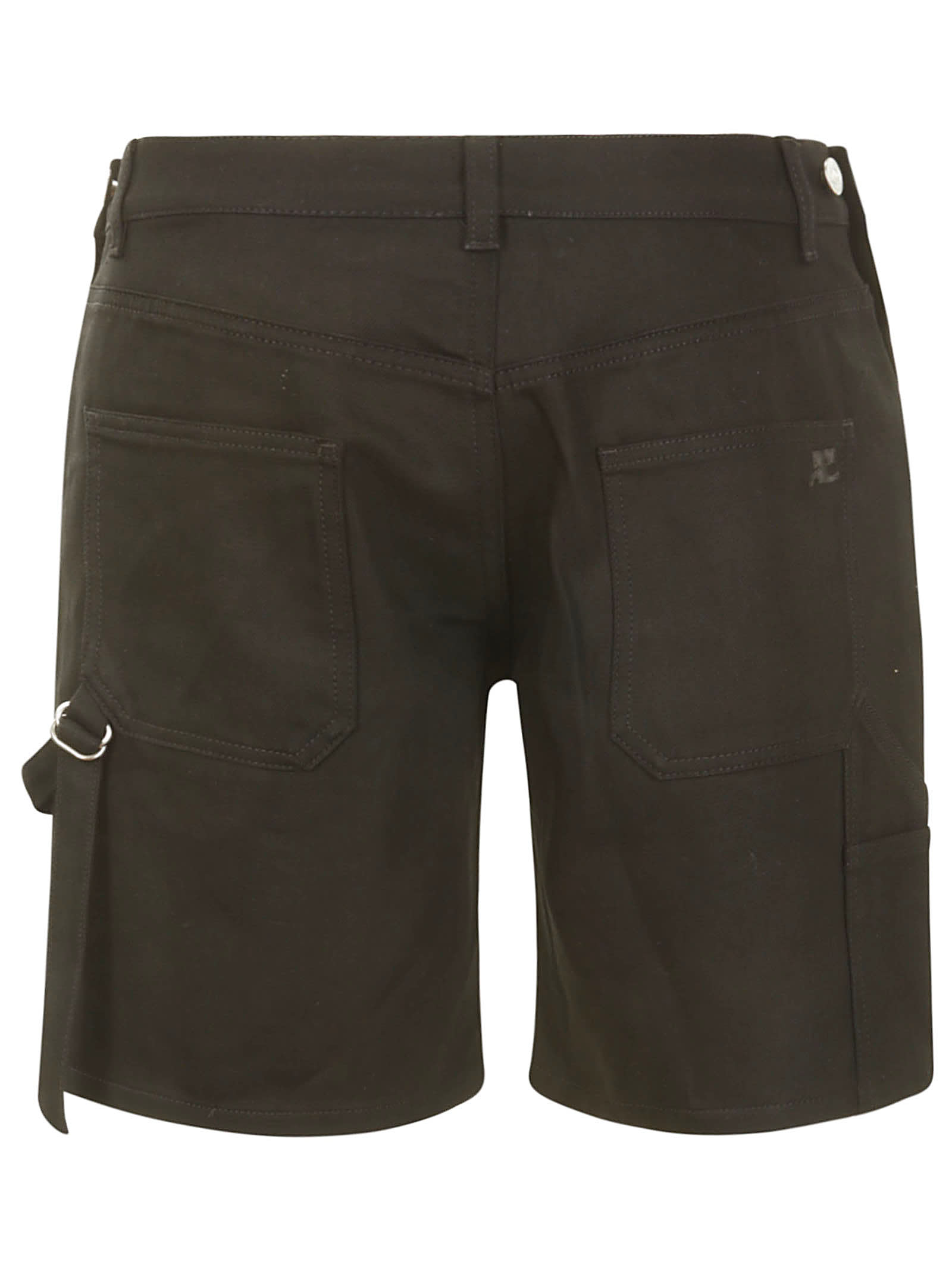 Shop Courrèges Sailor Black Denim Short