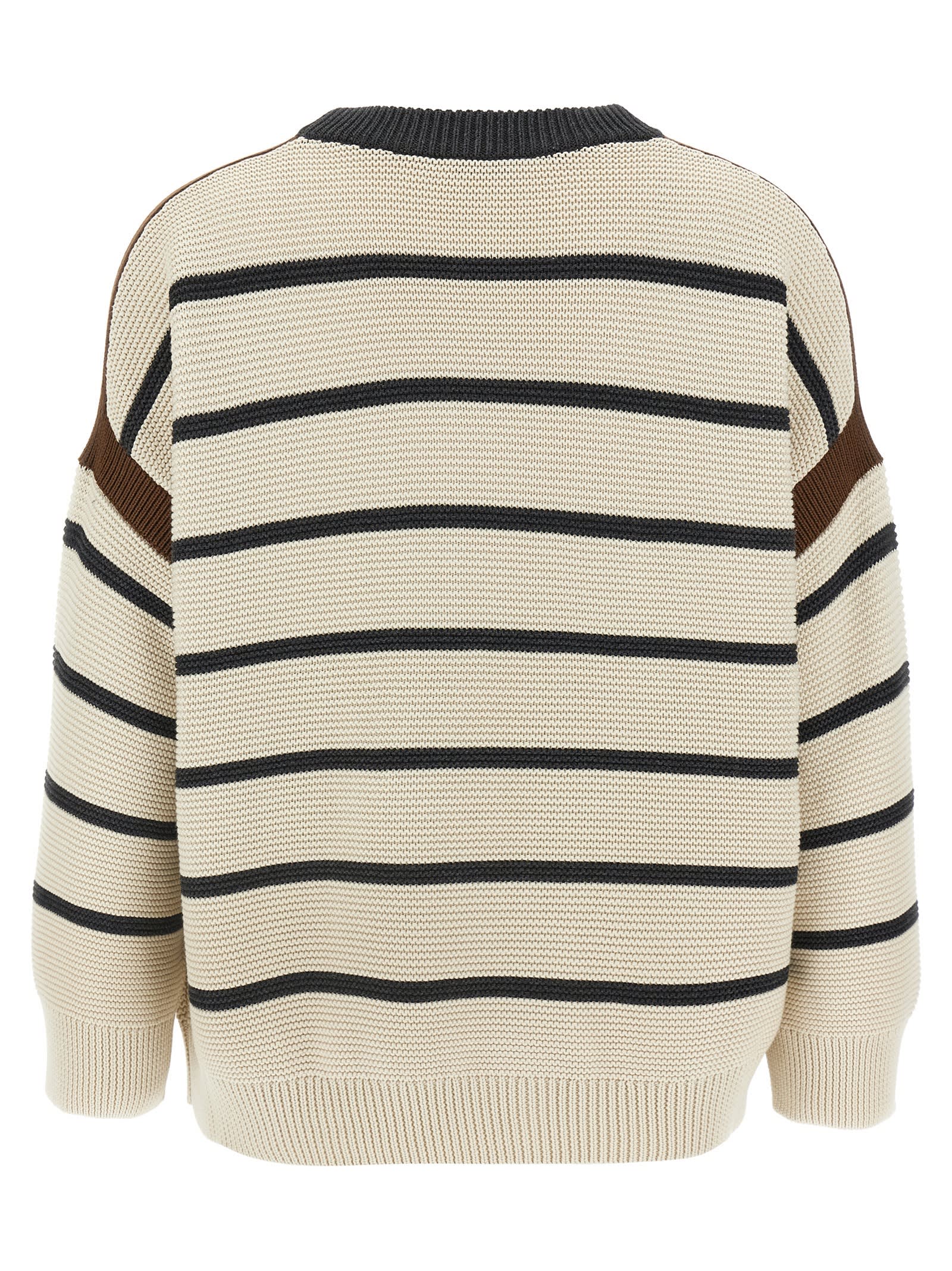 Brunello Cucinelli Monile Sweater Sweaters And Cardigans Beige In Beige