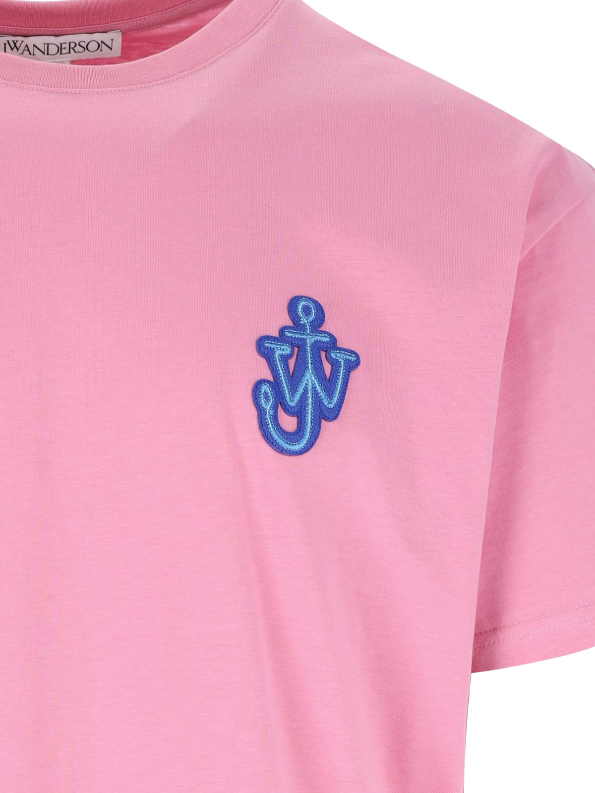 Shop Jw Anderson Logo T-shirt In Pink