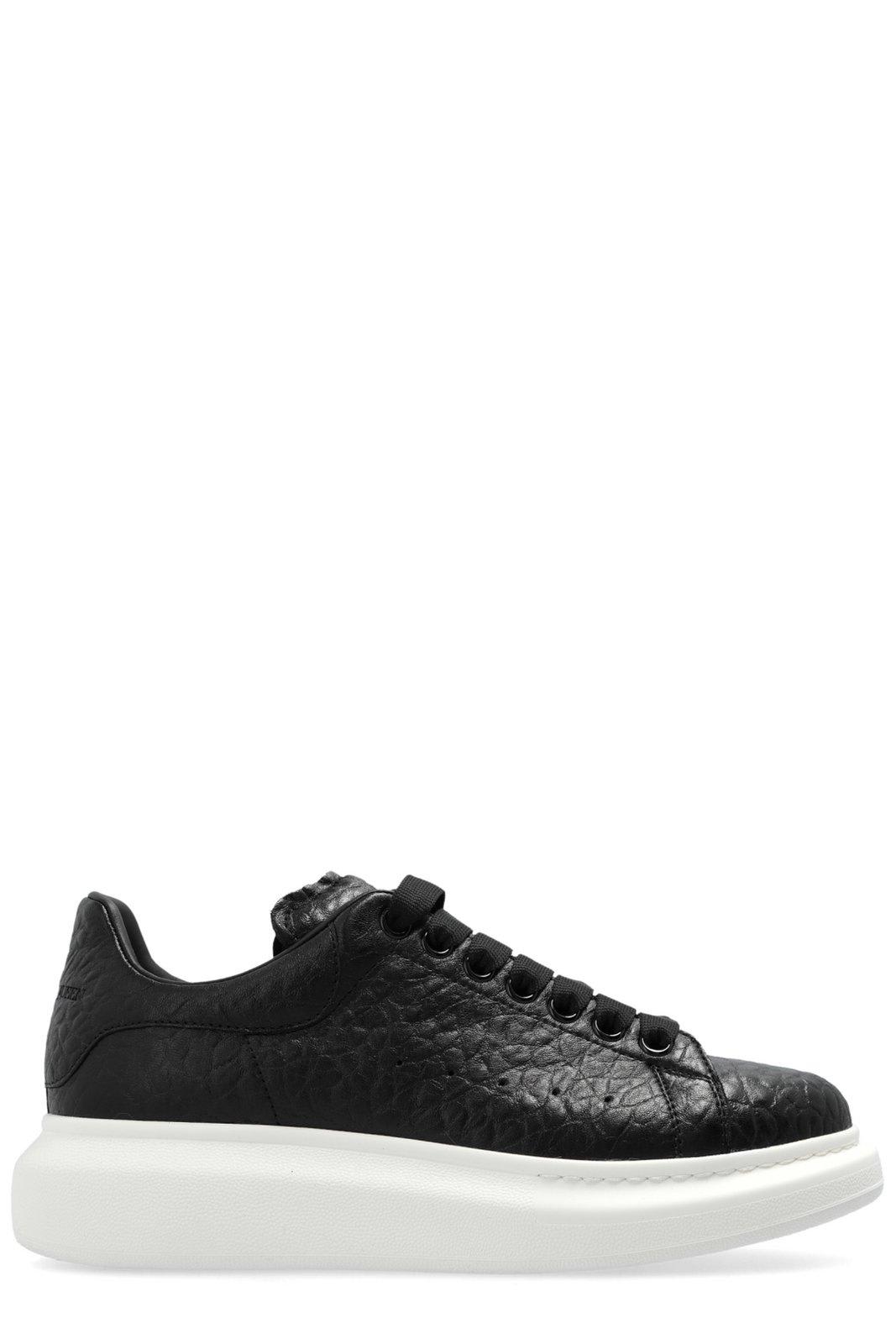 Shop Alexander Mcqueen Oversized Lace-up Sneakers In Nero