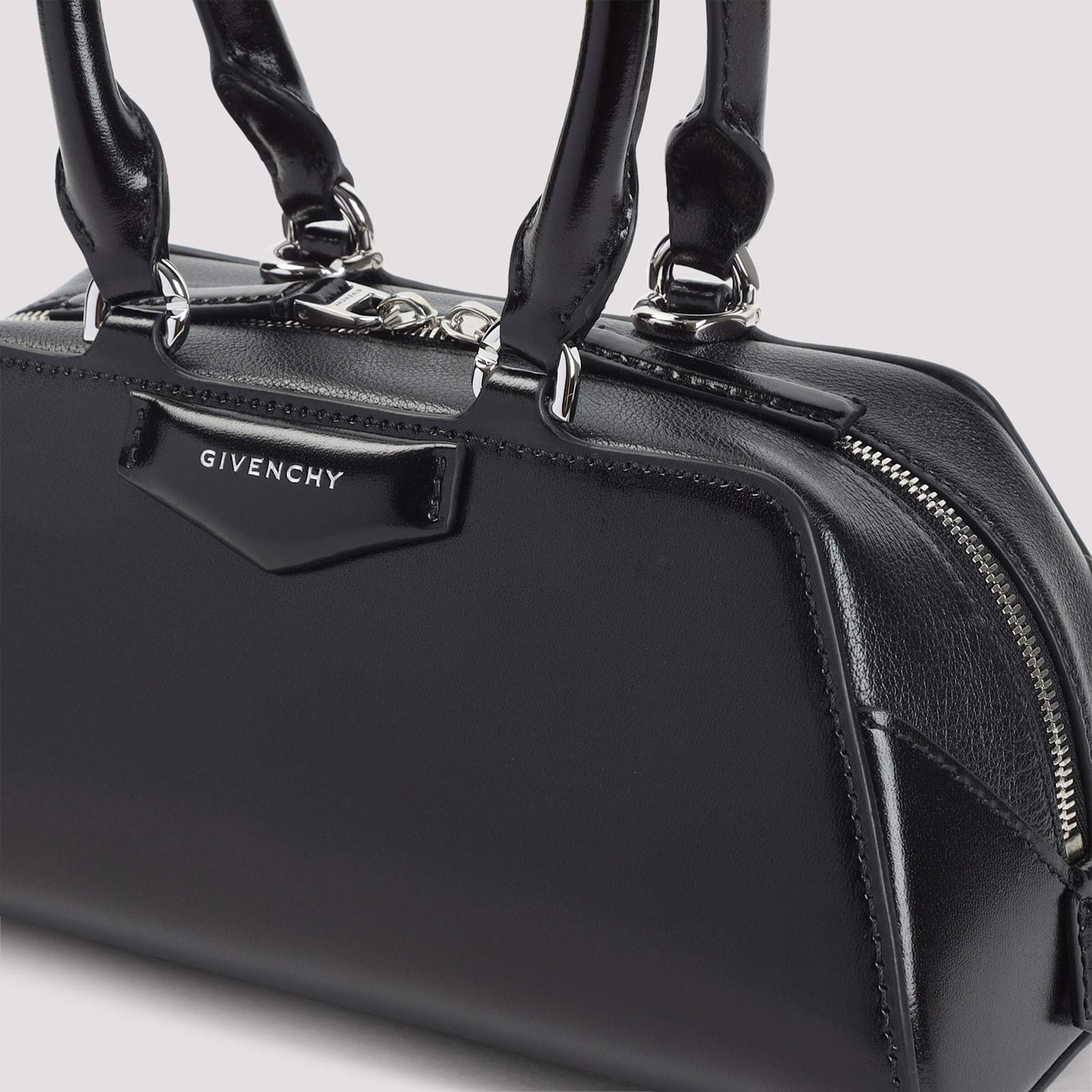 Givenchy Antigona East-west Small Handbag In Black