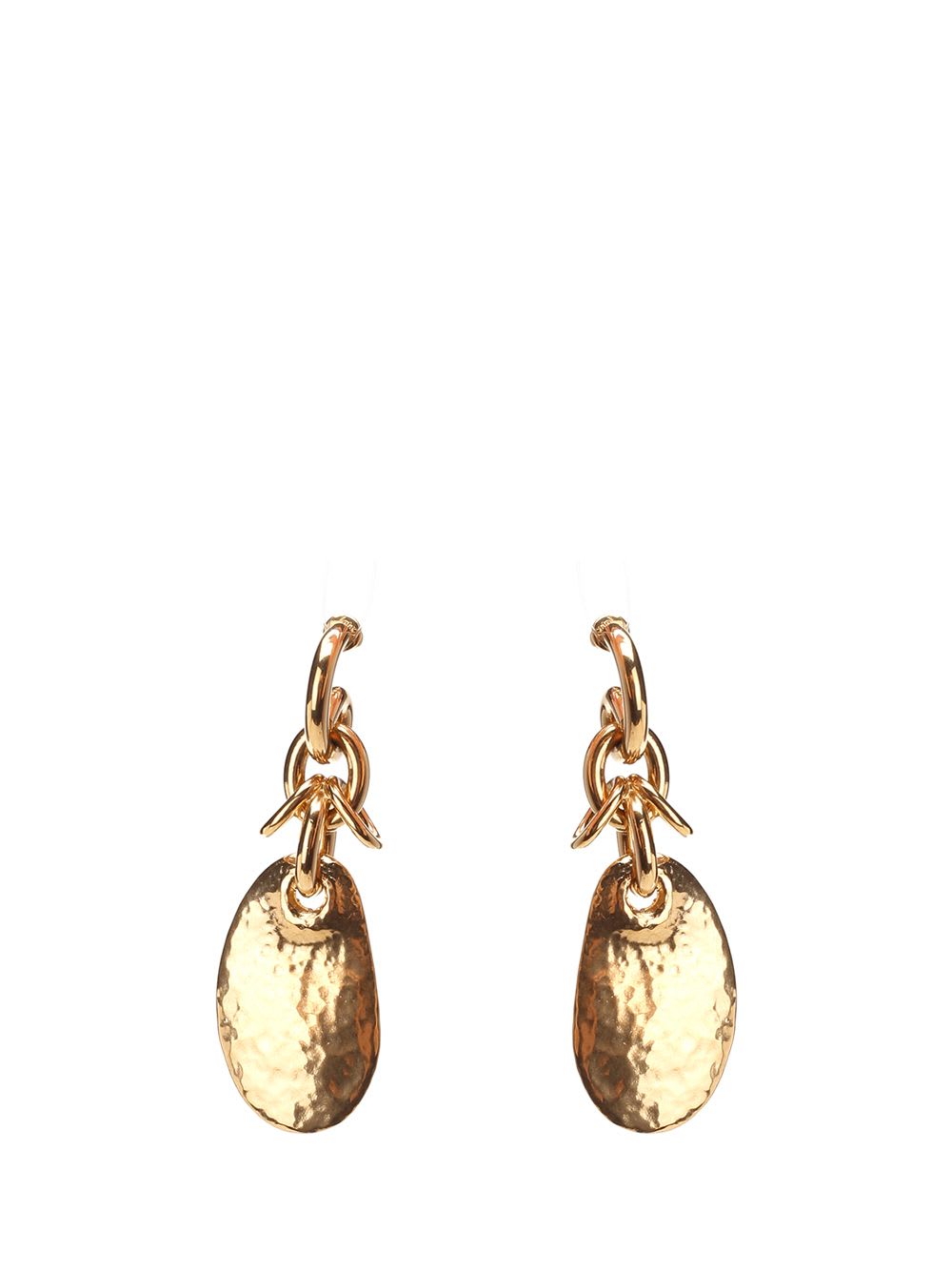 Shop Chloé Petal Asymmetric Earrings In Gold