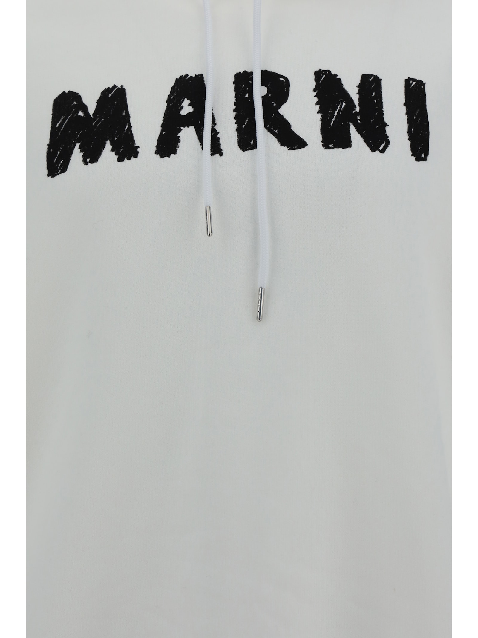 Shop Marni Hoodie In Natural White