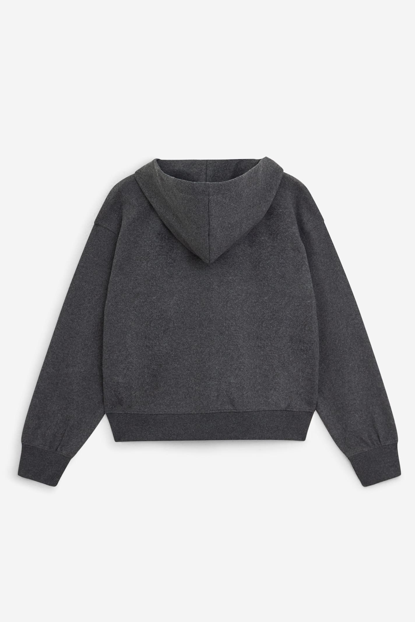Our Legacy Relaxed Fit Front-zip Sweatshirt With Drawstring Hood In Gray