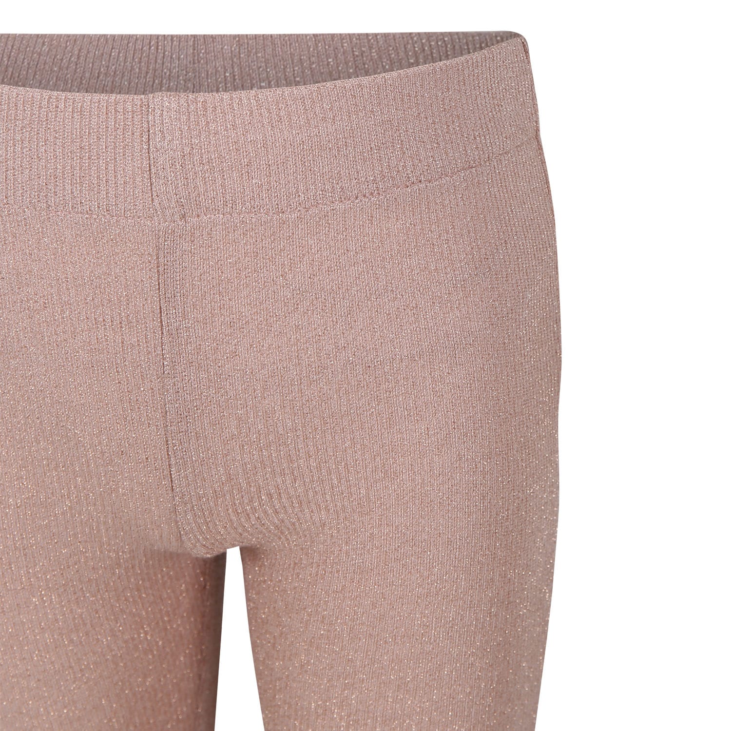 Shop Caffe' D'orzo Pink Trousers For Girl With Lurex