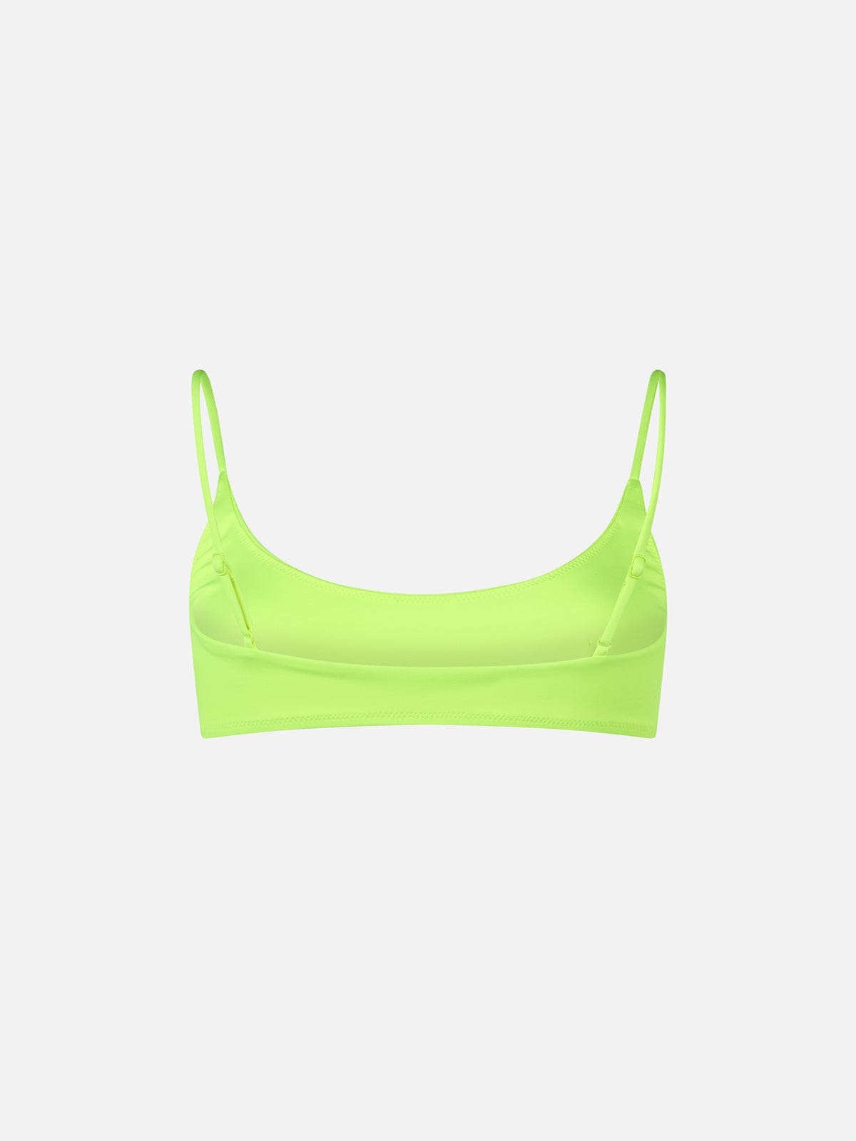 Shop Mc2 Saint Barth Woman Fluo Yellow Bralette Beach Top Judy