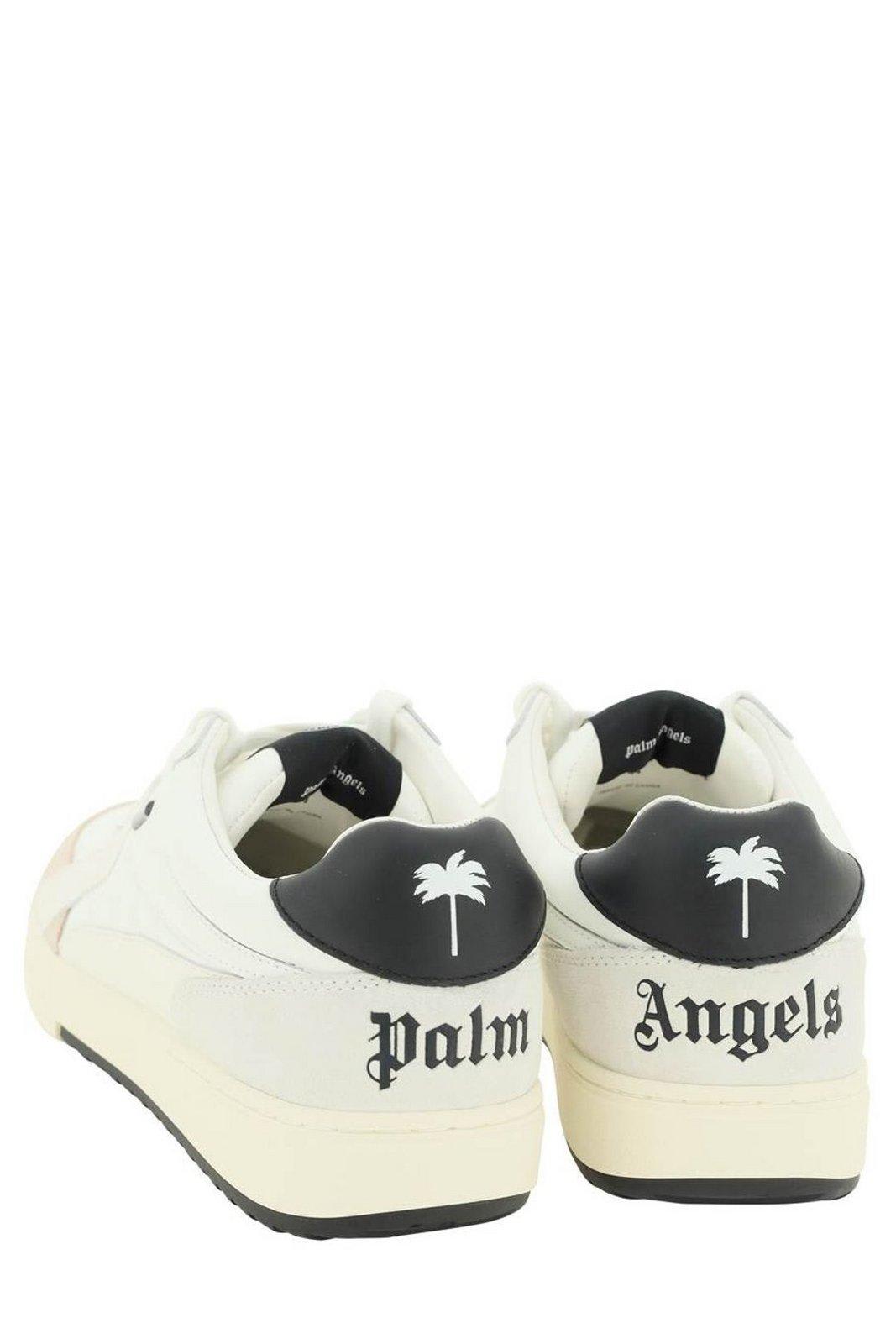Shop Palm Angels Palm University Lace-up Sneakers In White