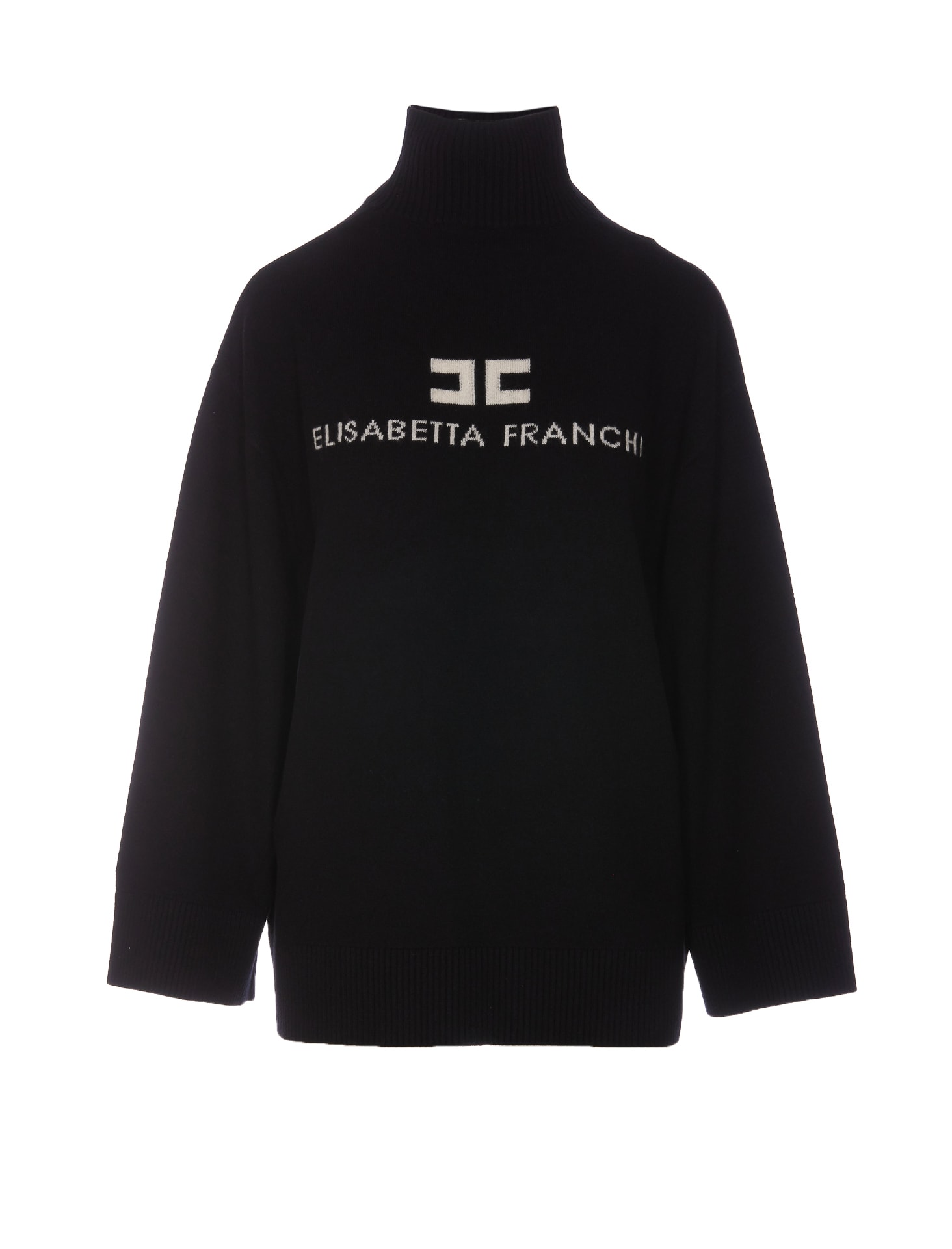 ELISABETTA FRANCHI LOGO SWEATER 