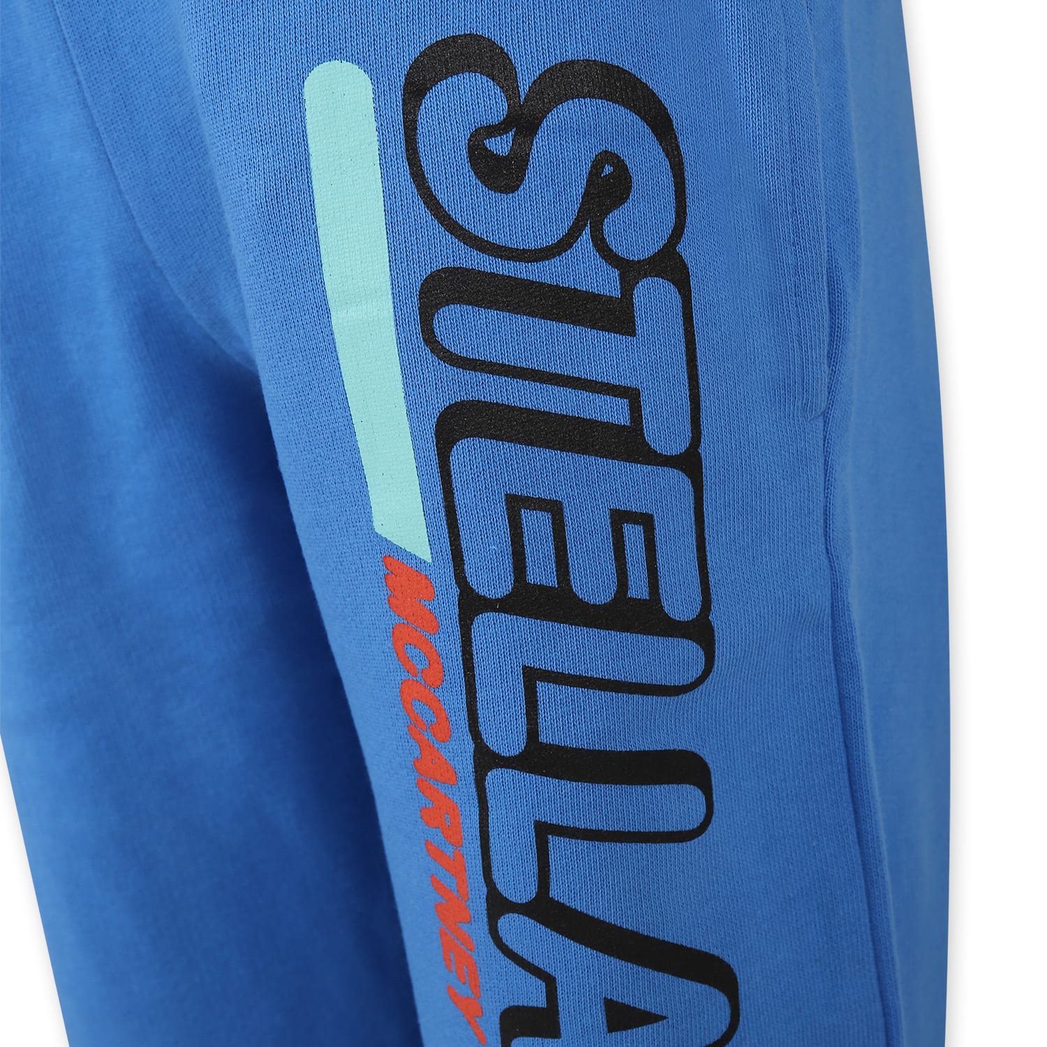 Shop Stella Mccartney Light Blue Trousers For Boy With Logo