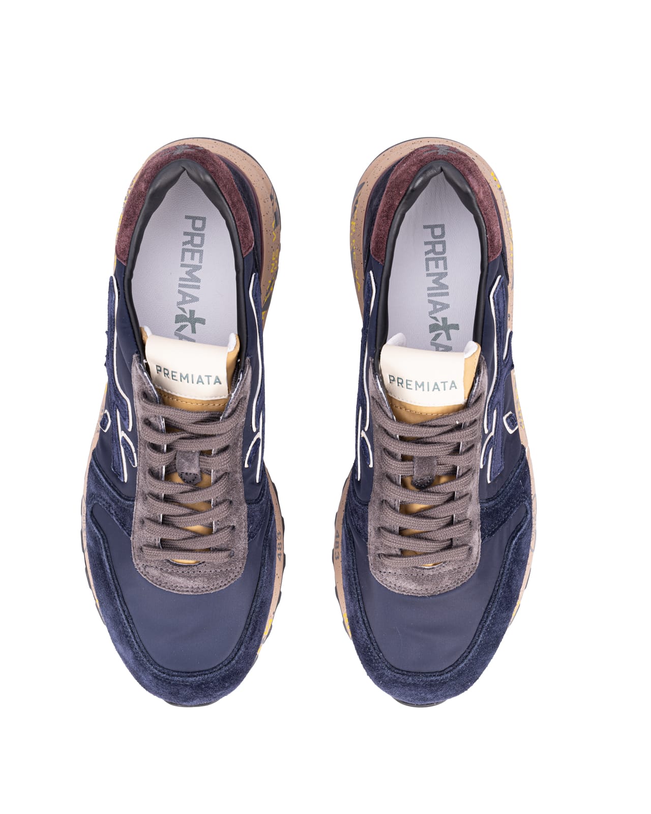 PREMIATA PREMIATA FLAT SHOES BLUE 