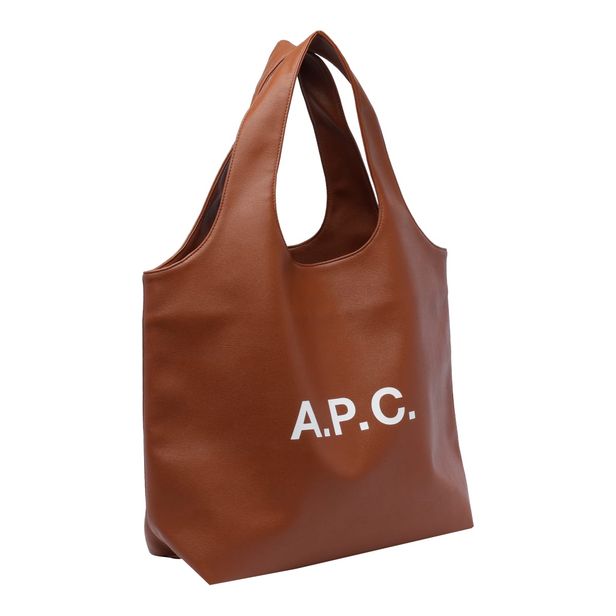 Shop Apc Ninon Tote Bag In Brown