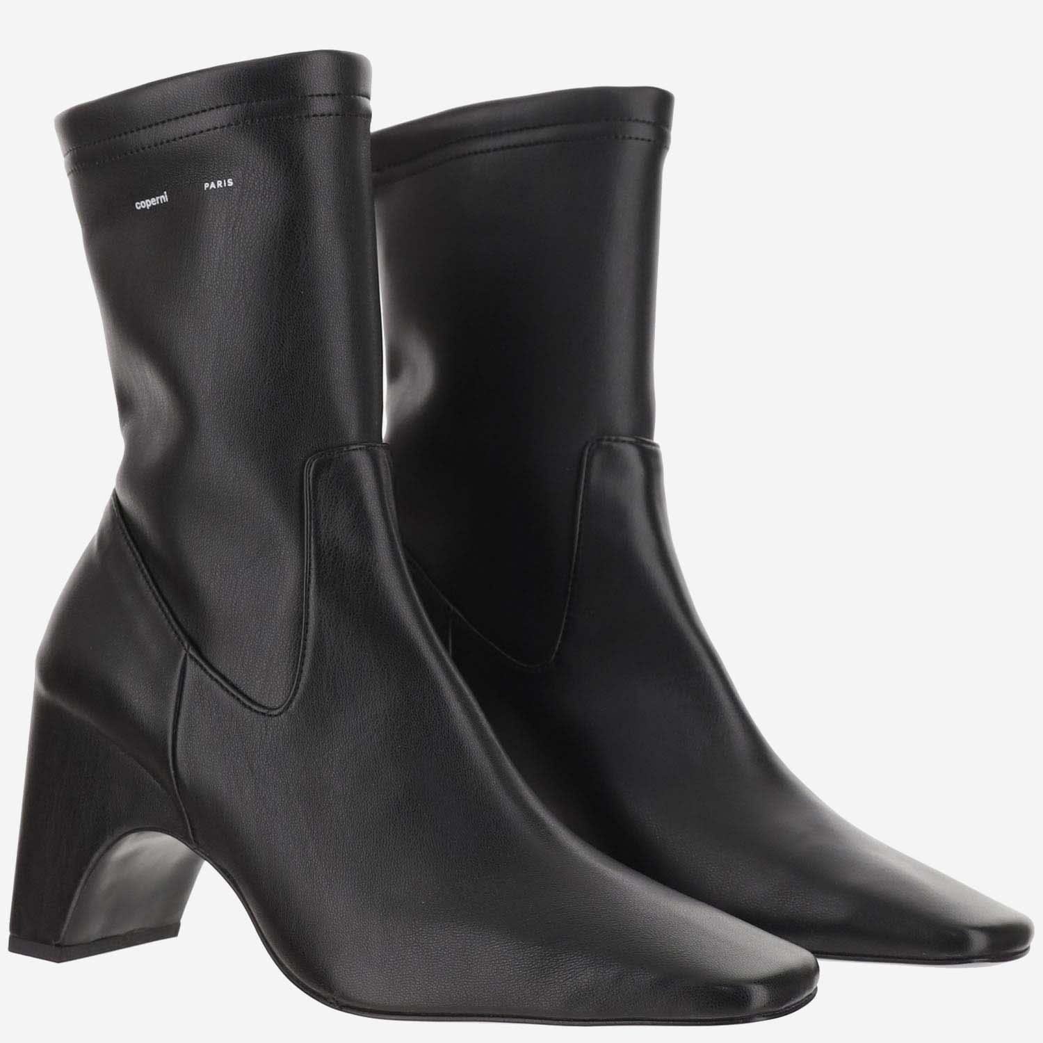 Shop Coperni Low Bridge Boots In Black